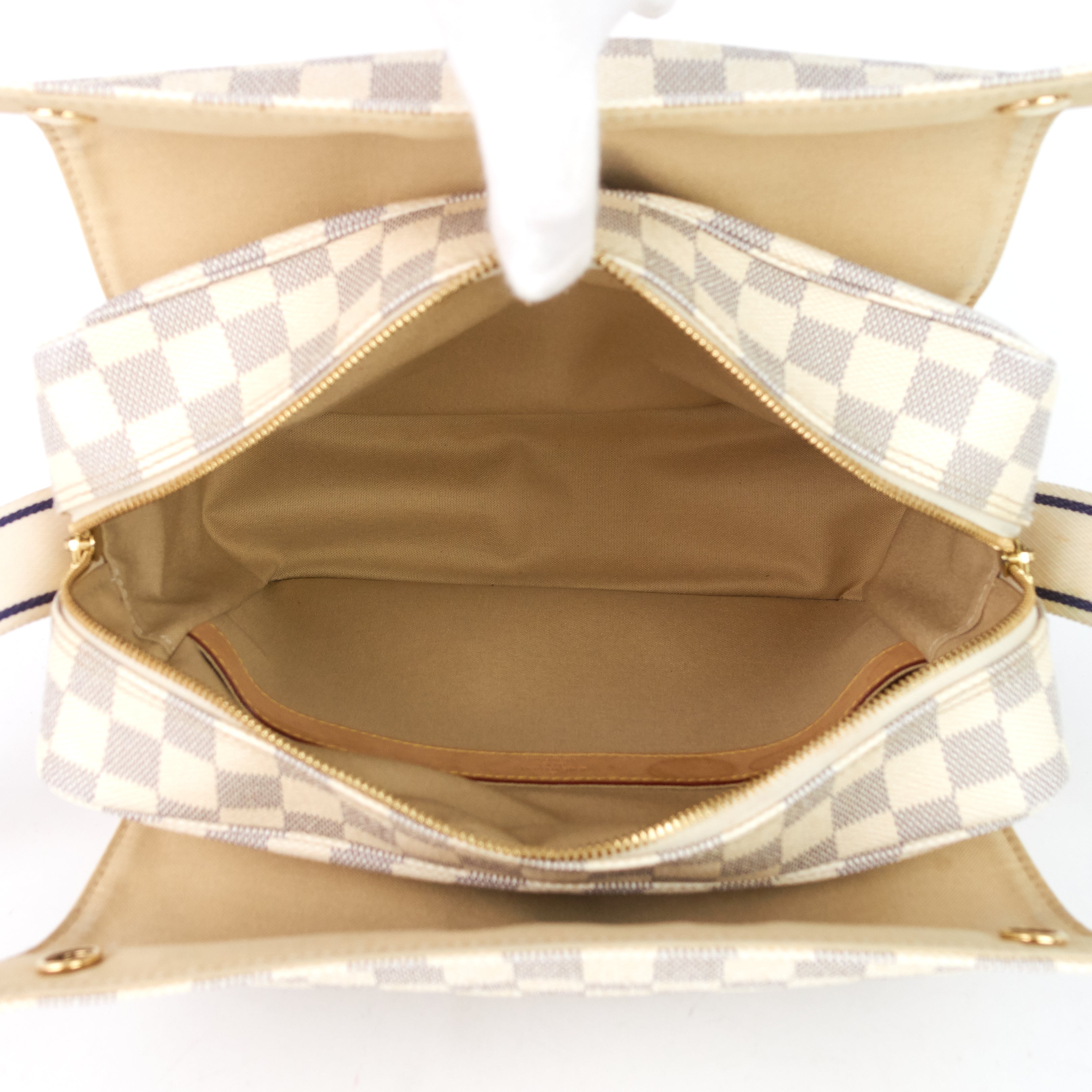 Louis Vuitto Naviglio Damier Azur Canvas Messenger Bag