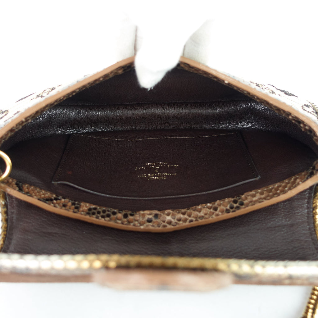 Louis Vuitto Empire Levant Suede and Python Bag