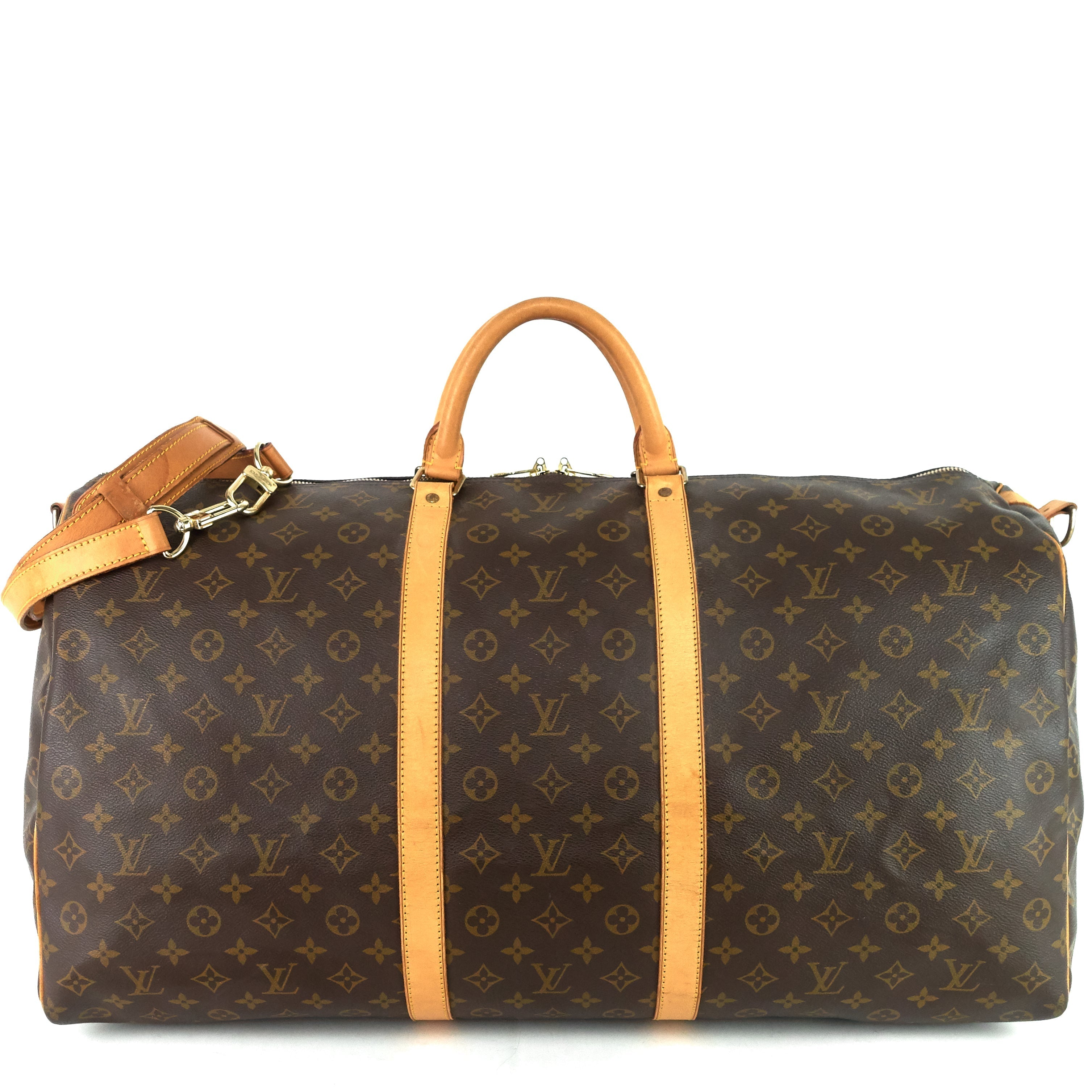 Louis Vuitto Keepall 60 Bandouliere Monogram Canvas Bag