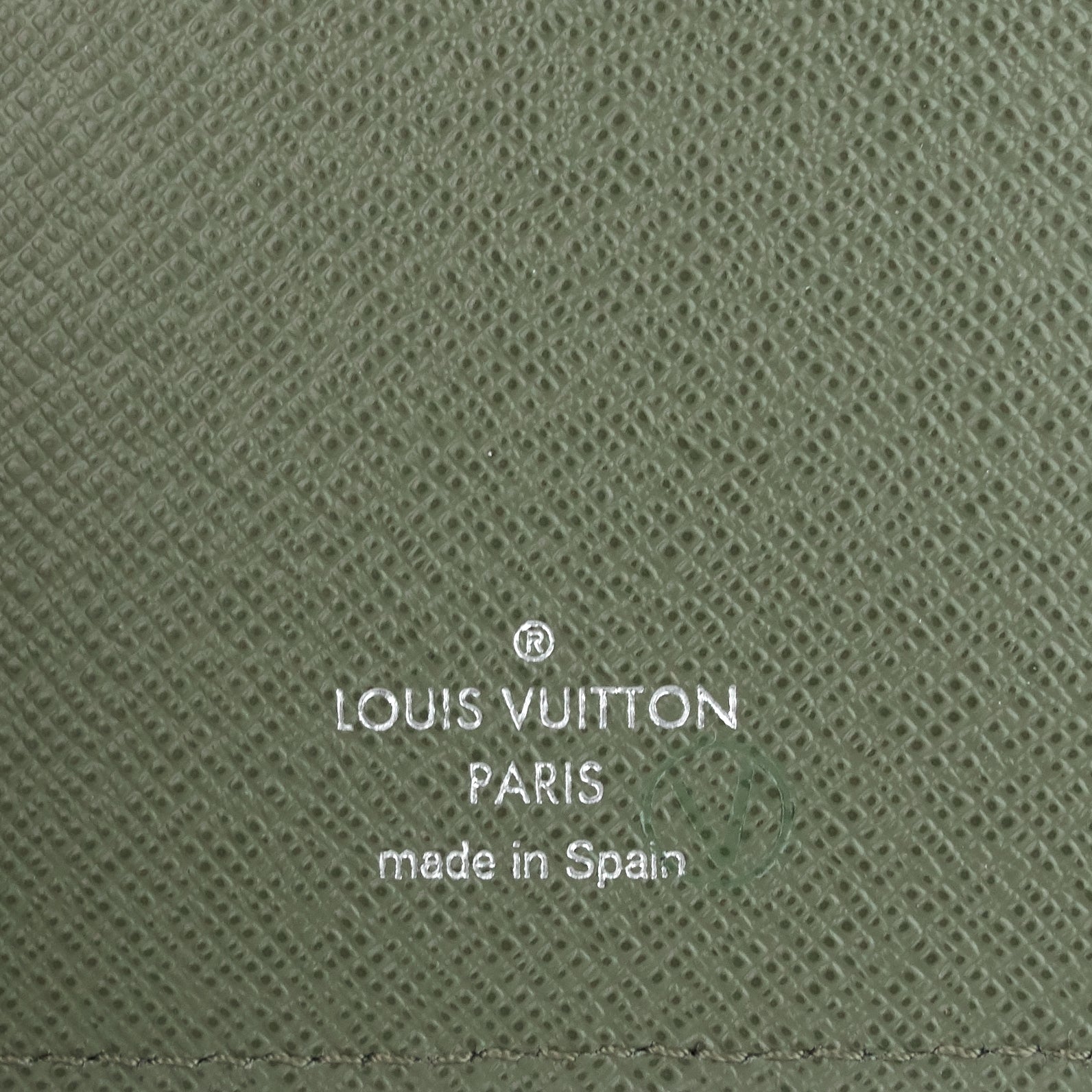 Louis Vuitto Brazza Green Epi Leather Wallet