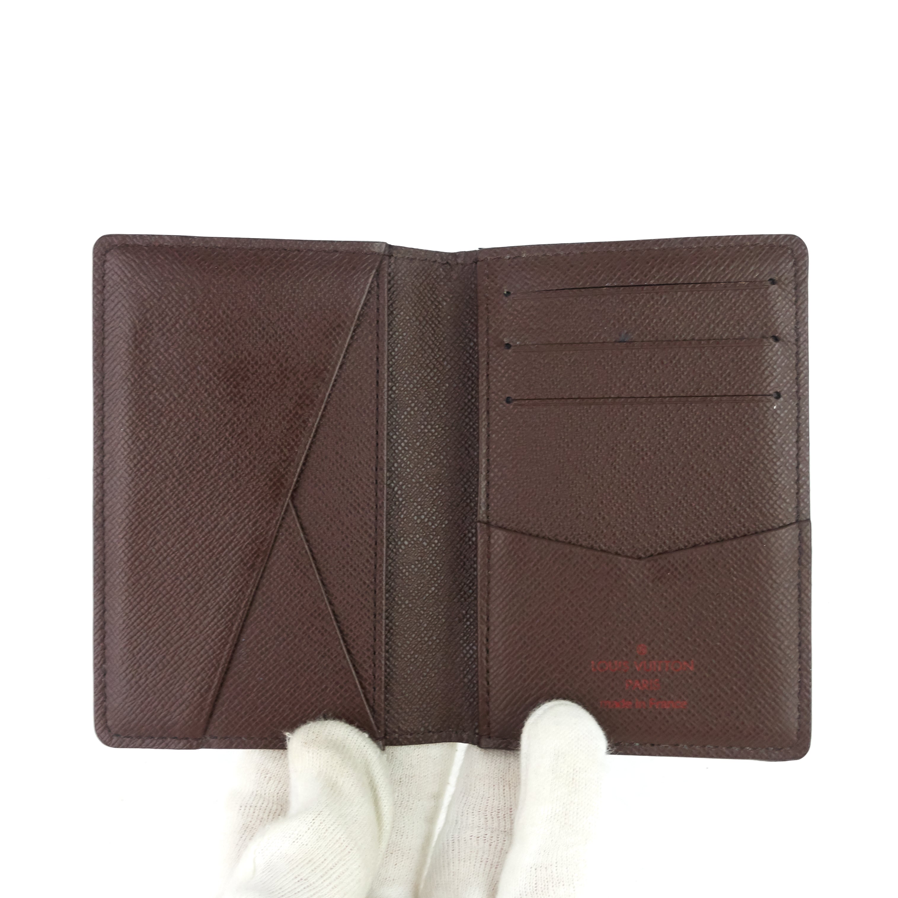Louis Vuitto Damier Ebene Canvas Pocket Organizer