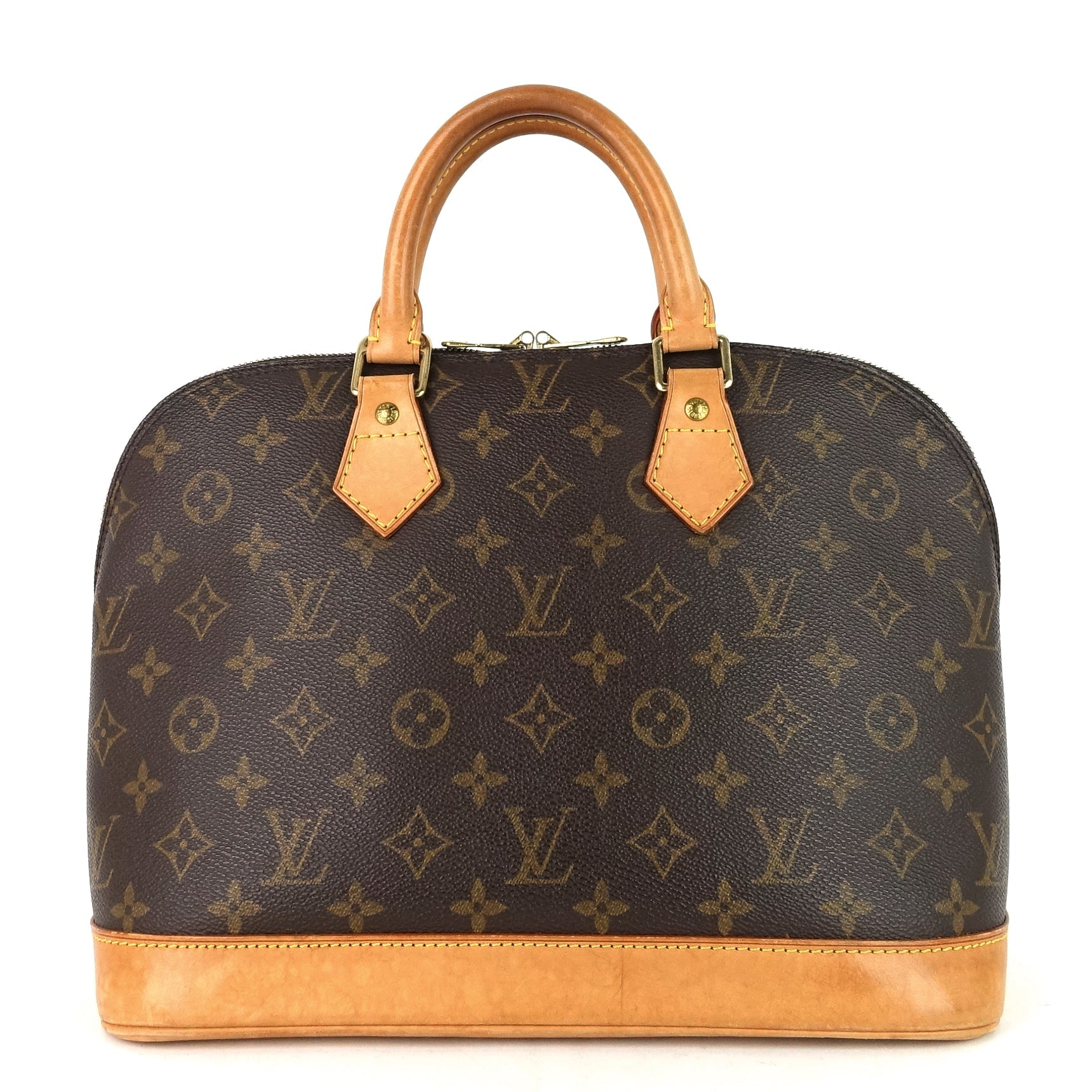 Louis Vuitto Alma Monogram Canvas Handbag with Strap
