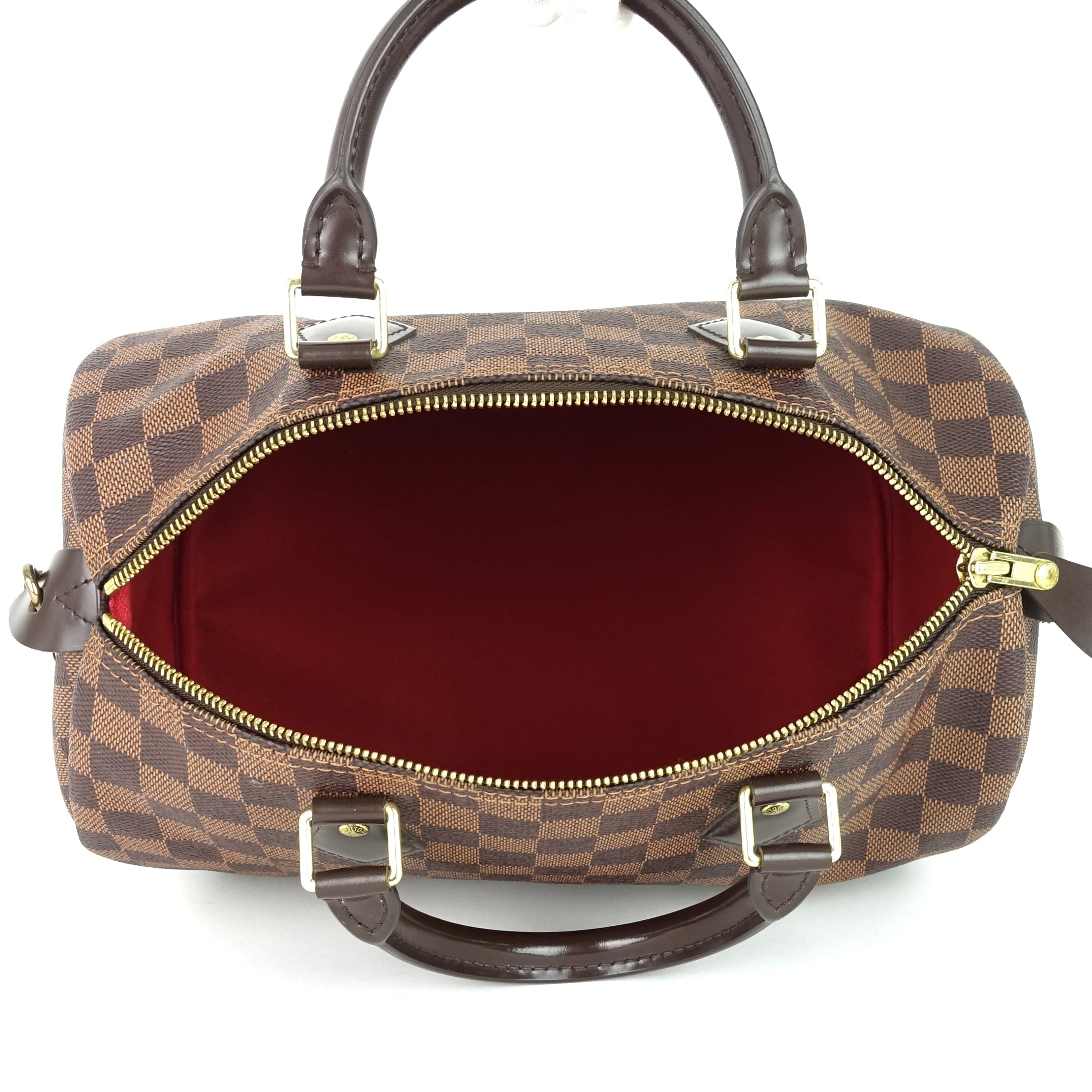 Louis Vuitto Speedy 30 Damier Ebene Canvas Bag