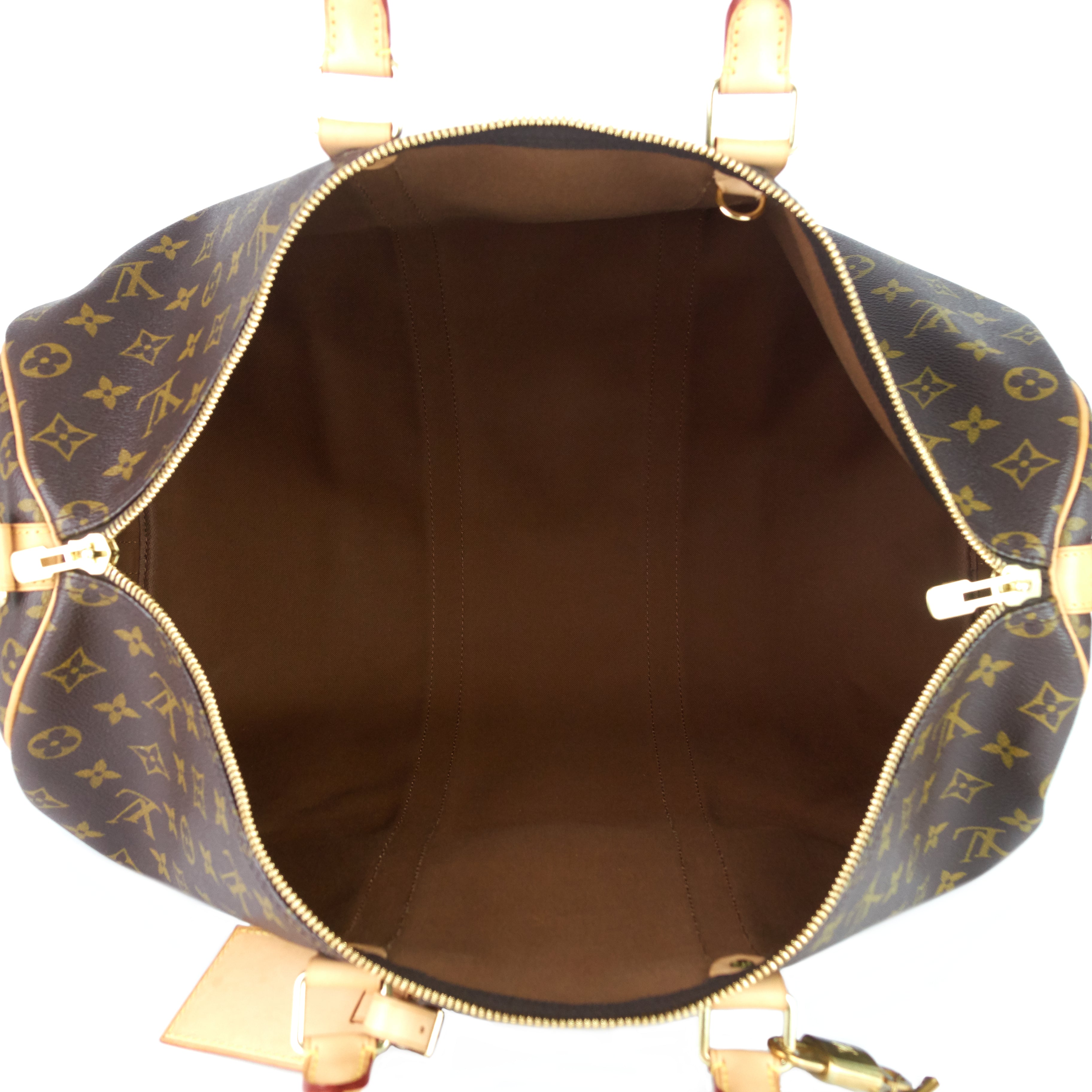 Louis Vuitto Keepall 50 BandouliÃ¨re Monogram Canvas Bag