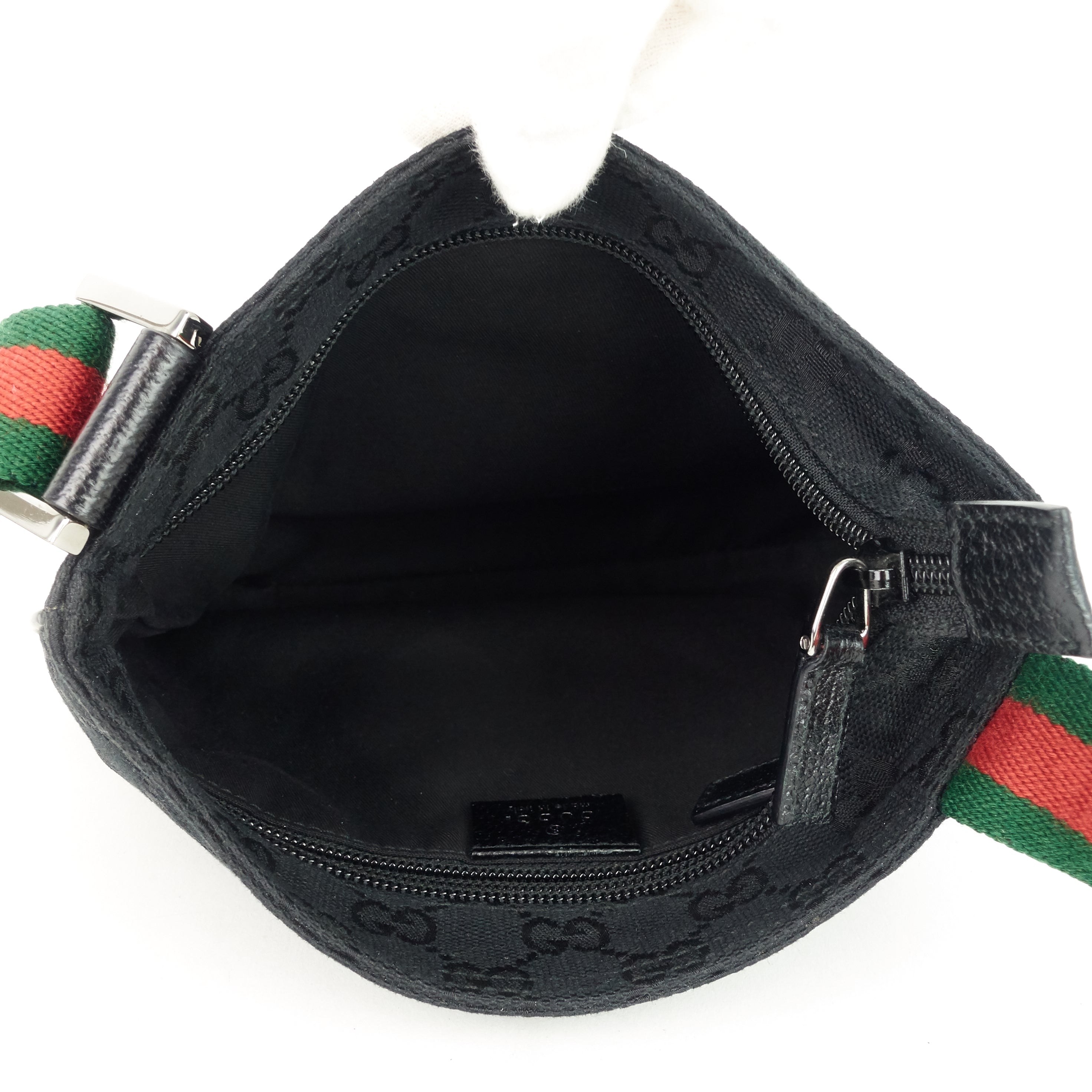 Gucci GG Canvas Web Strap Small Messenger Bag