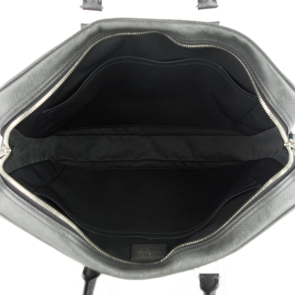 Louis Vuitto Porte-Document Voyage Ardoise Leather Briefcase Bag