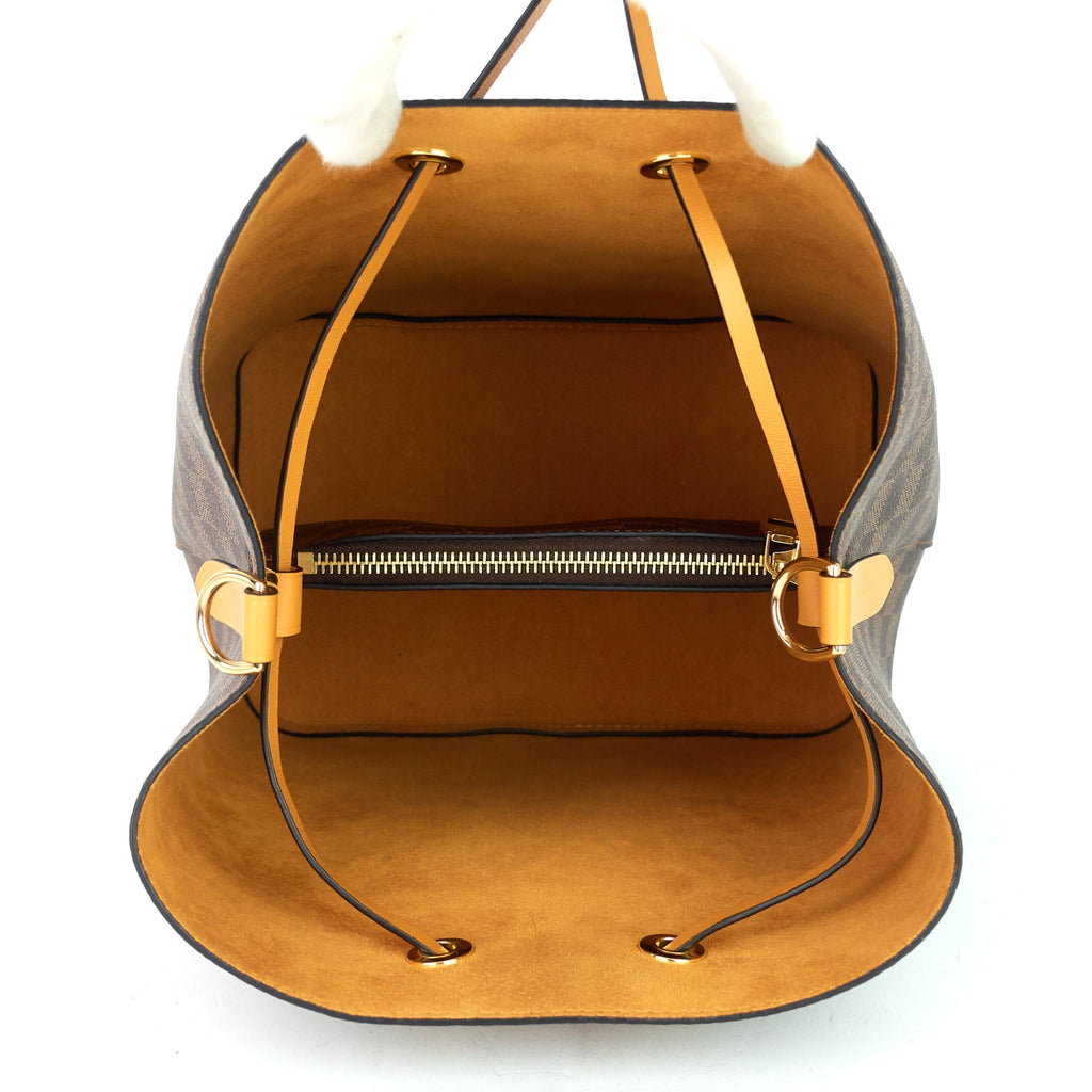 Louis Vuitto NÃ©oNoÃ© Saffron Damier Ebene Canvas Bag