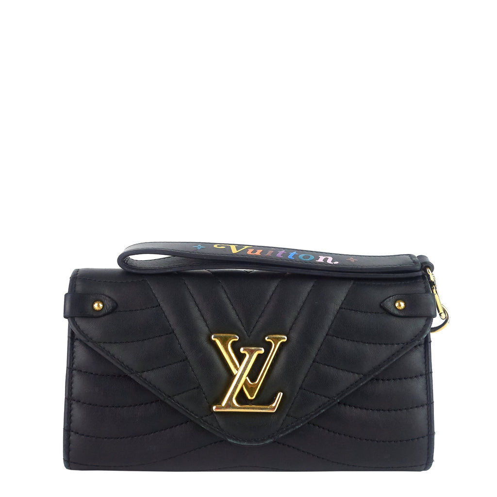 Louis Vuitto New Wave Calfskin Leather Long Wallet
