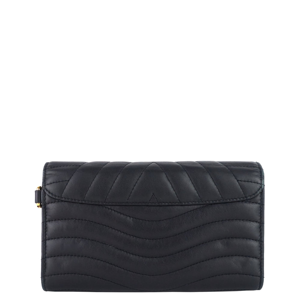 Louis Vuitto New Wave Calfskin Leather Long Wallet