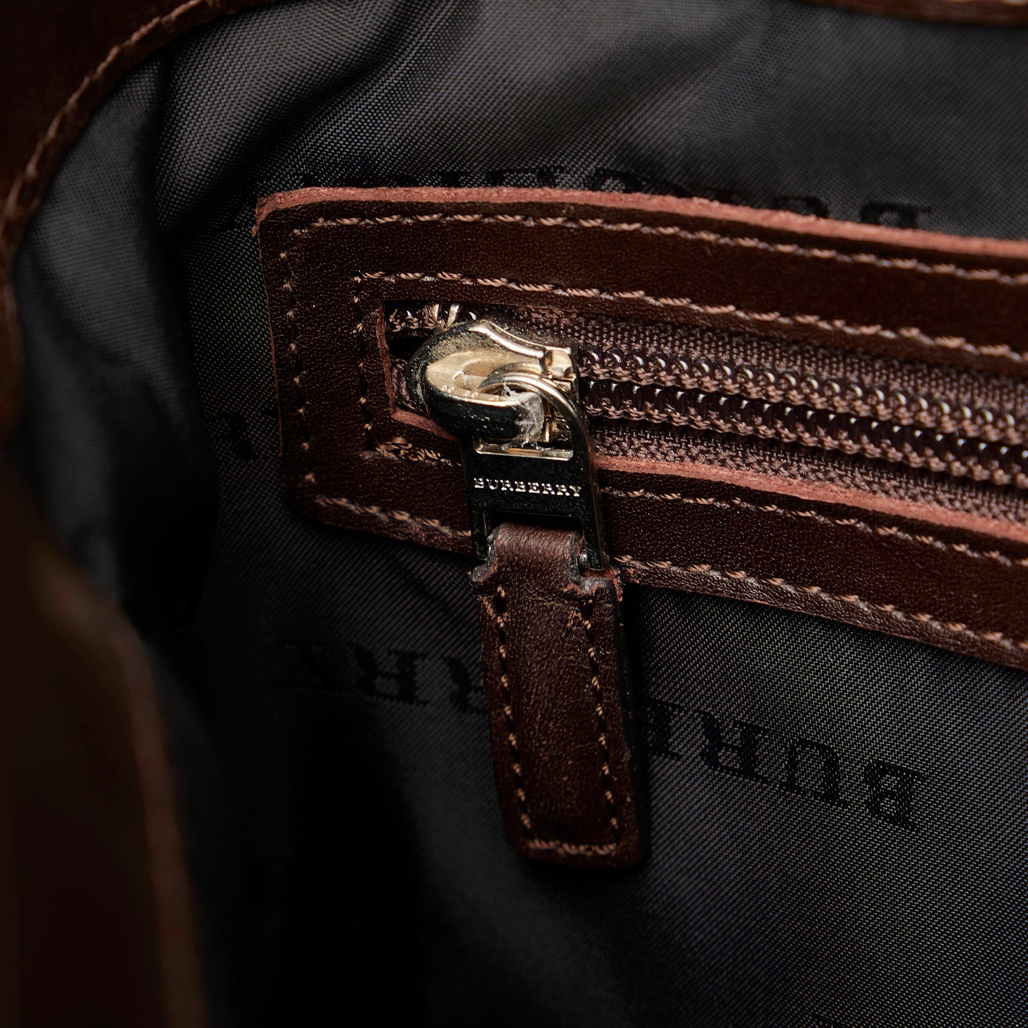 Brown Burberry House Check Tote