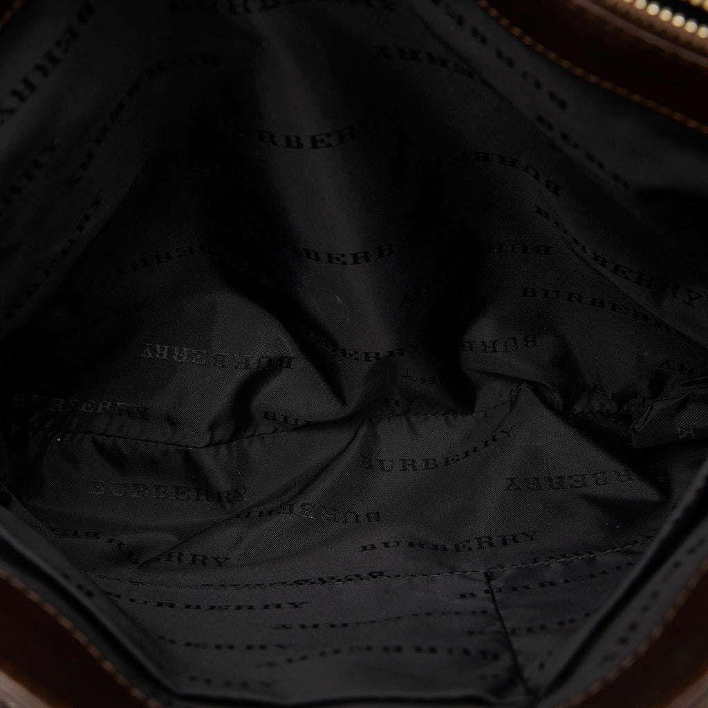 Brown Burberry House Check Tote