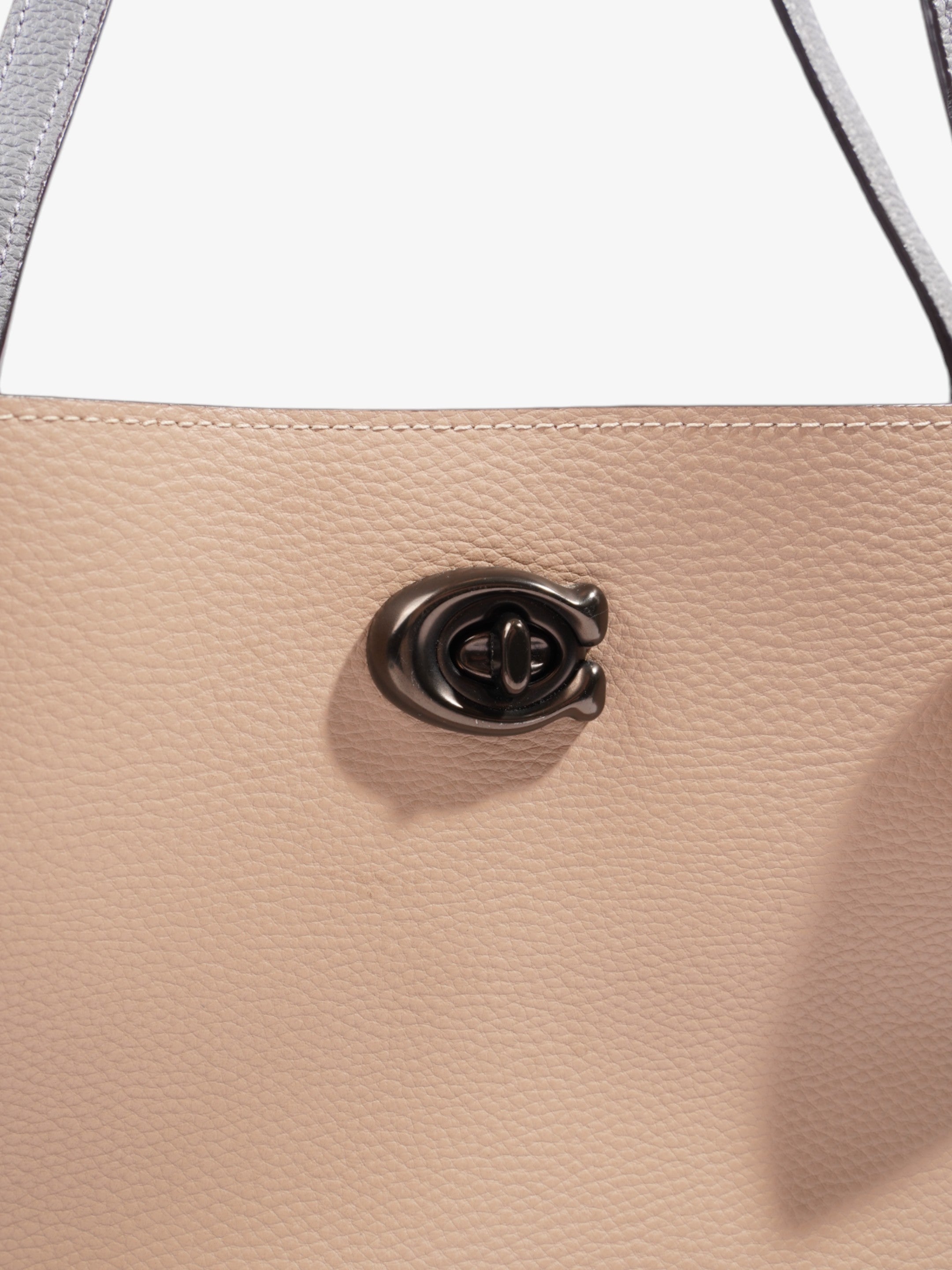 Coach Willow Tote Nude / Grey Leather