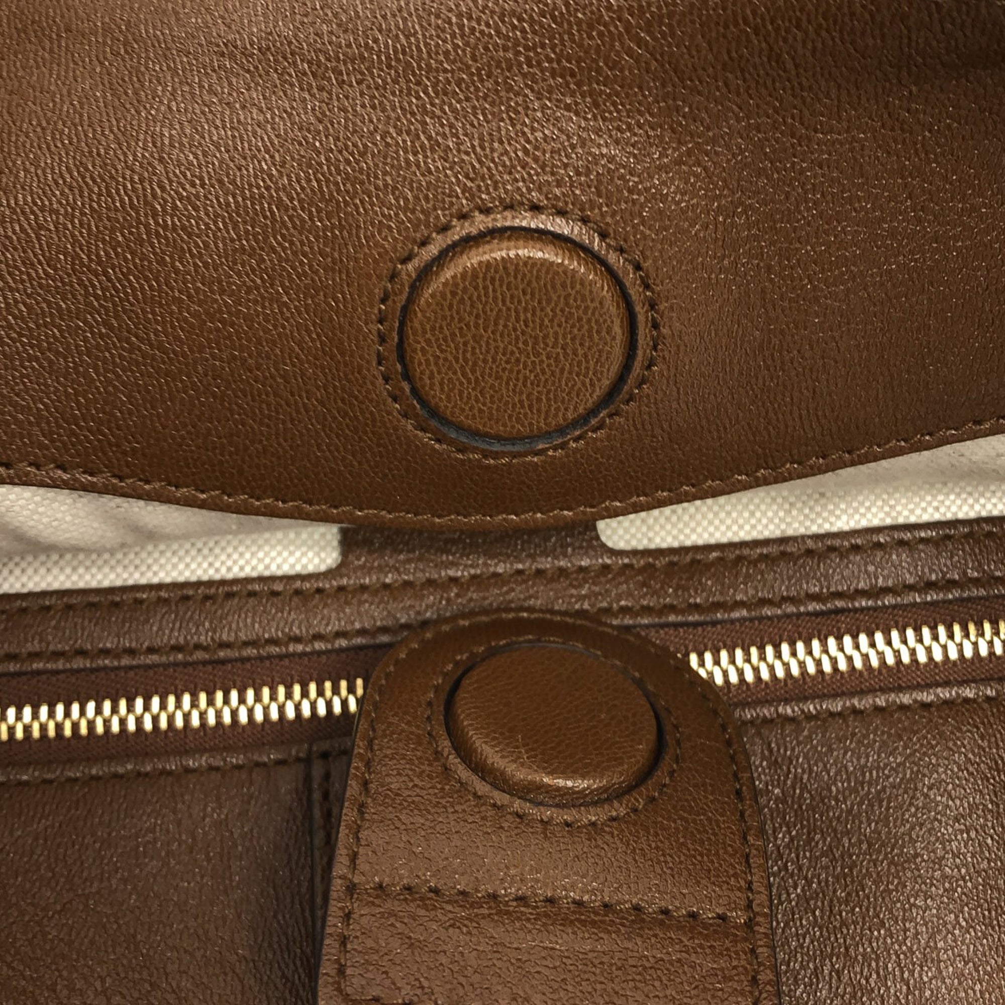 Brown Gucci GG Canvas Horsebit 1955 Tote Bag
