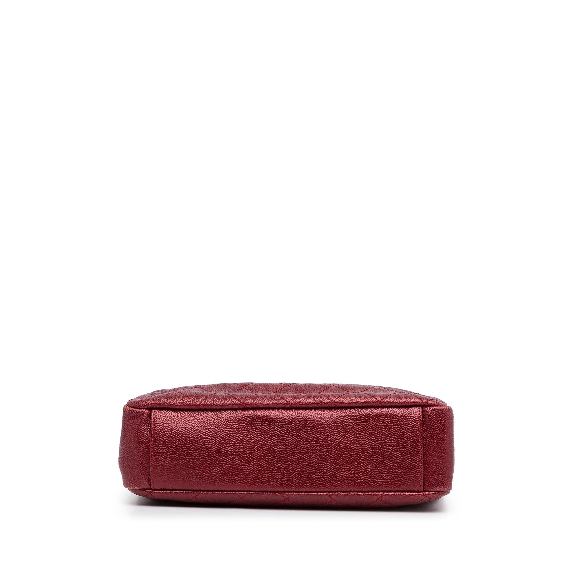 Red Chanel Small Caviar City Shopper Tote Bag