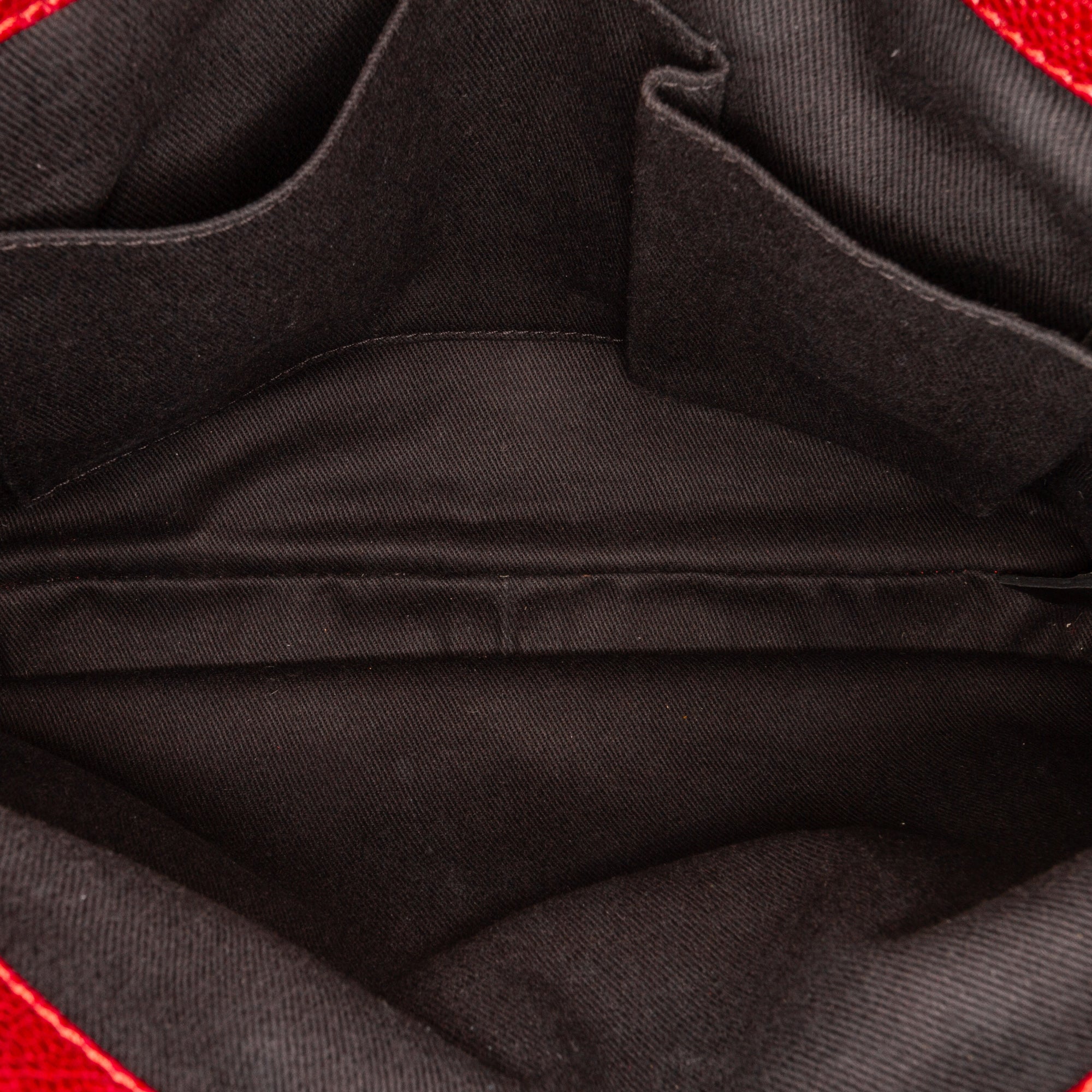 Red Chanel Small Caviar City Shopper Tote Bag