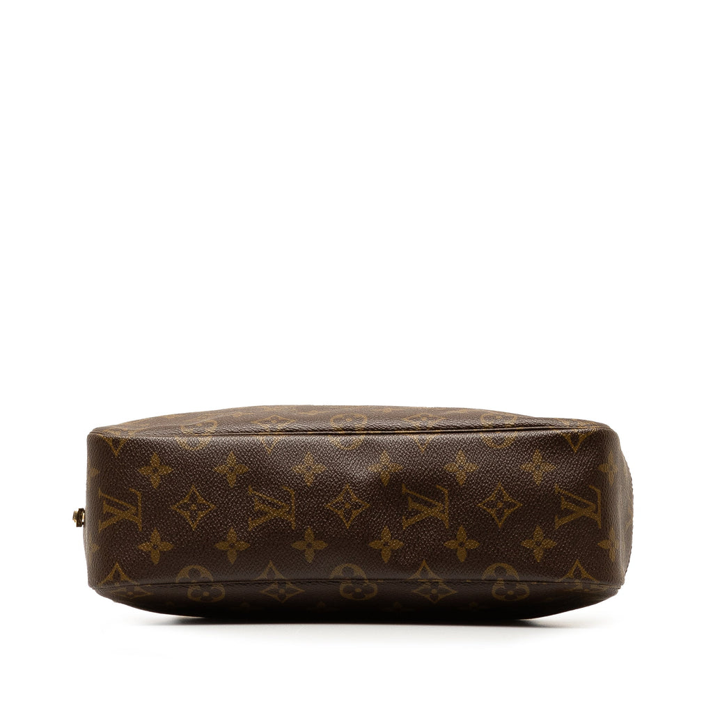Brown Louis Vuitton Monogram Trousse Toilette 28 Pouch