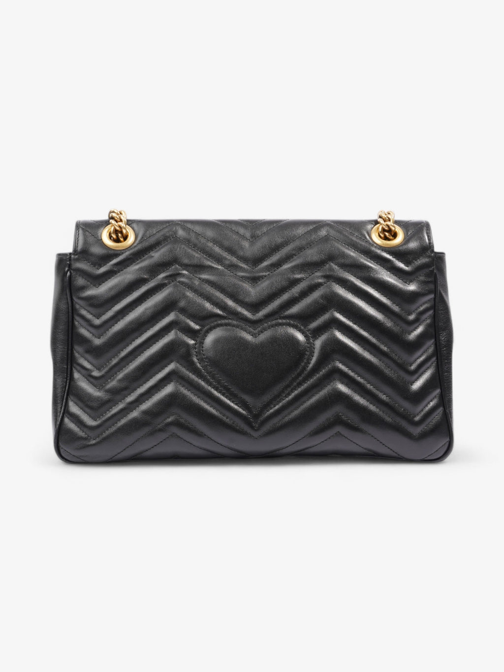 Gucci GG Marmont Black Matelasse Leather Medium