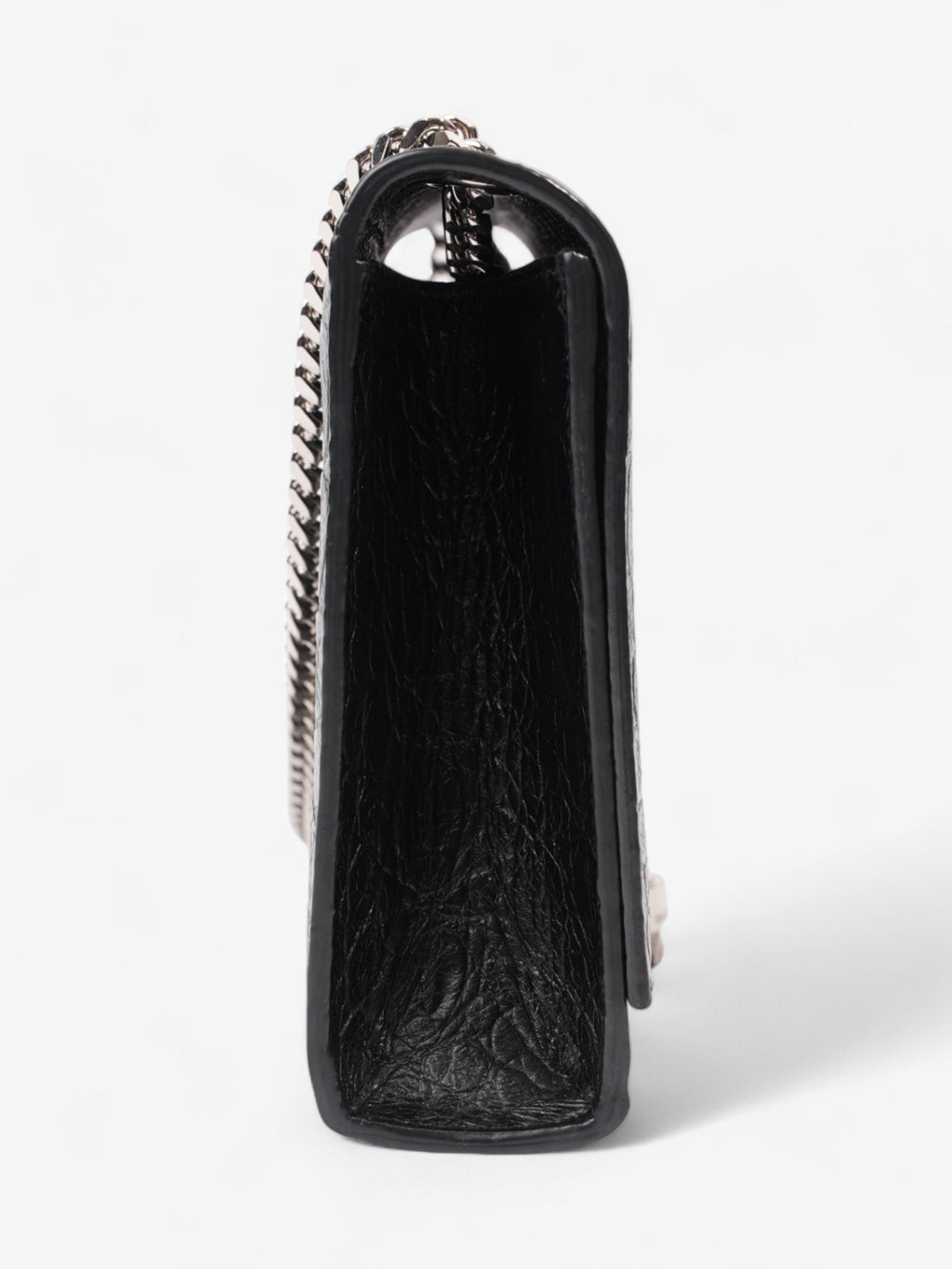 Saint Laurent Kate Tassle Bag Black Embossed Leather Medium