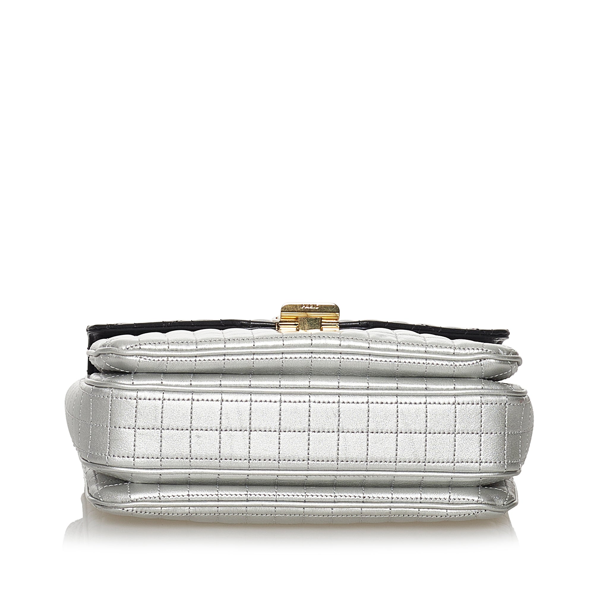 Celine C Crossbody Bag Medium Bicolor Quilted Leather