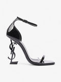 Saint Laurent Opyum 100mm Black Leather EU 37 UK 4