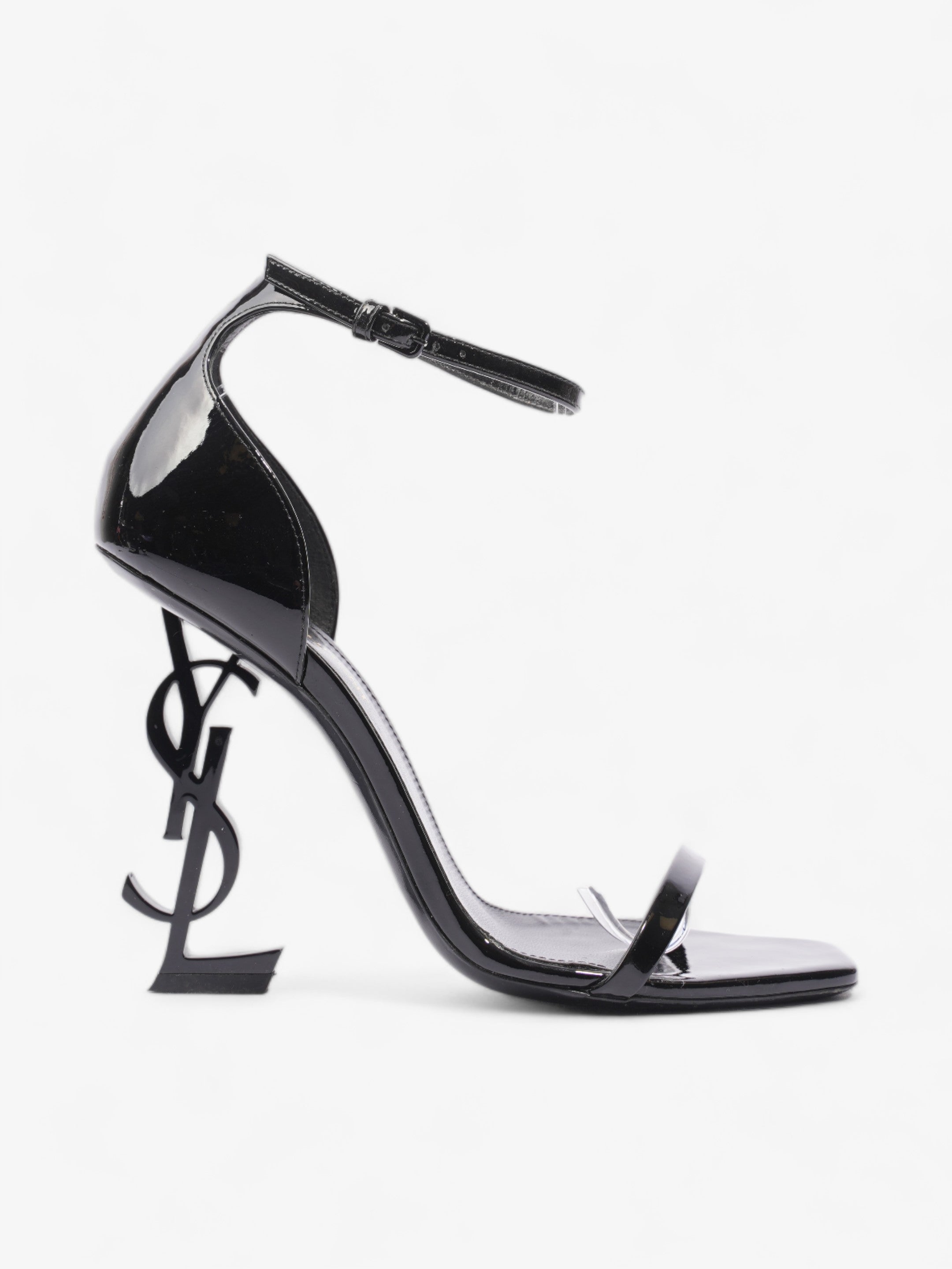 Saint Laurent Opyum 100mm Black Leather EU 37 UK 4
