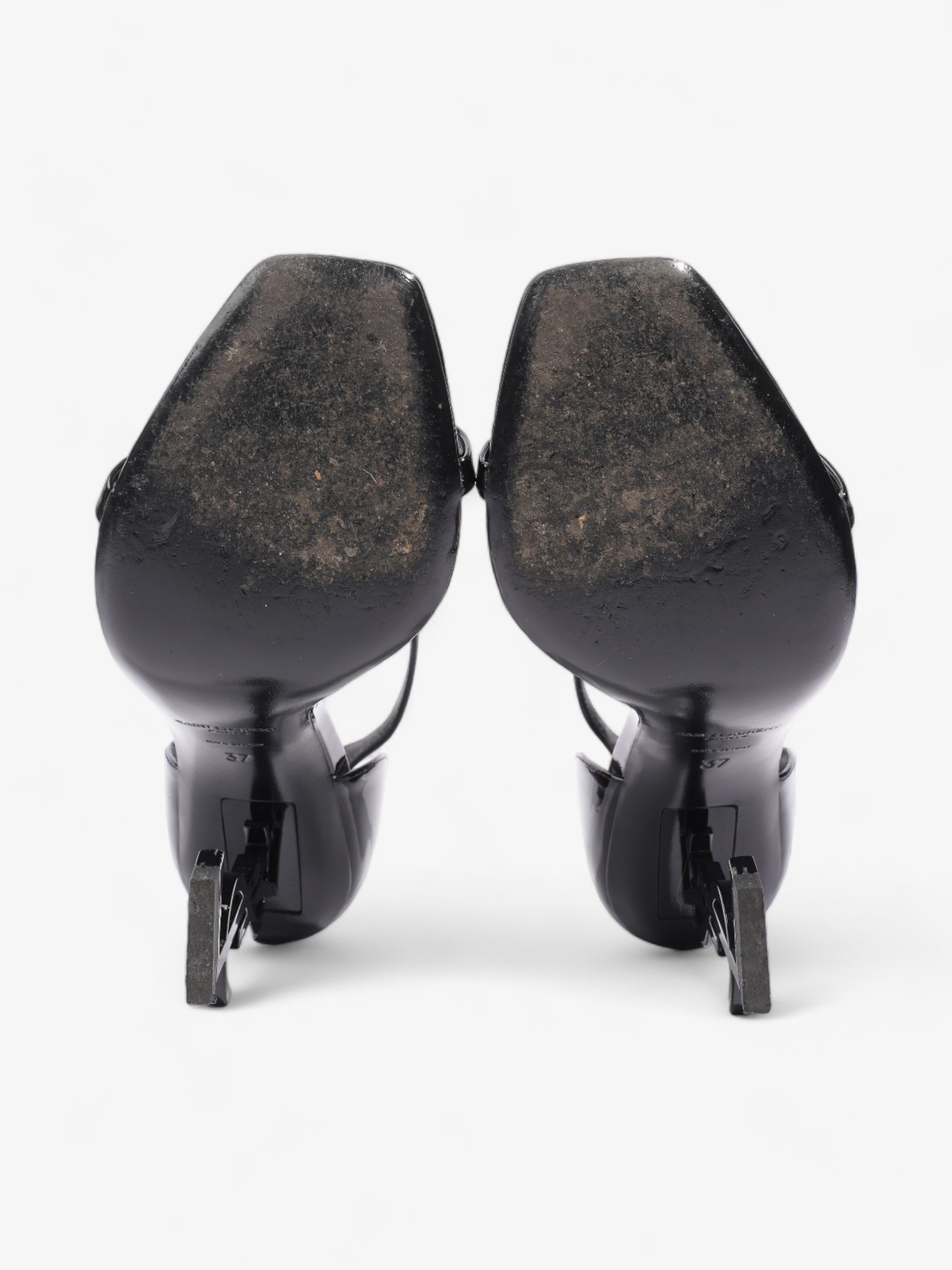 Saint Laurent Opyum 100mm Black Leather EU 37 UK 4