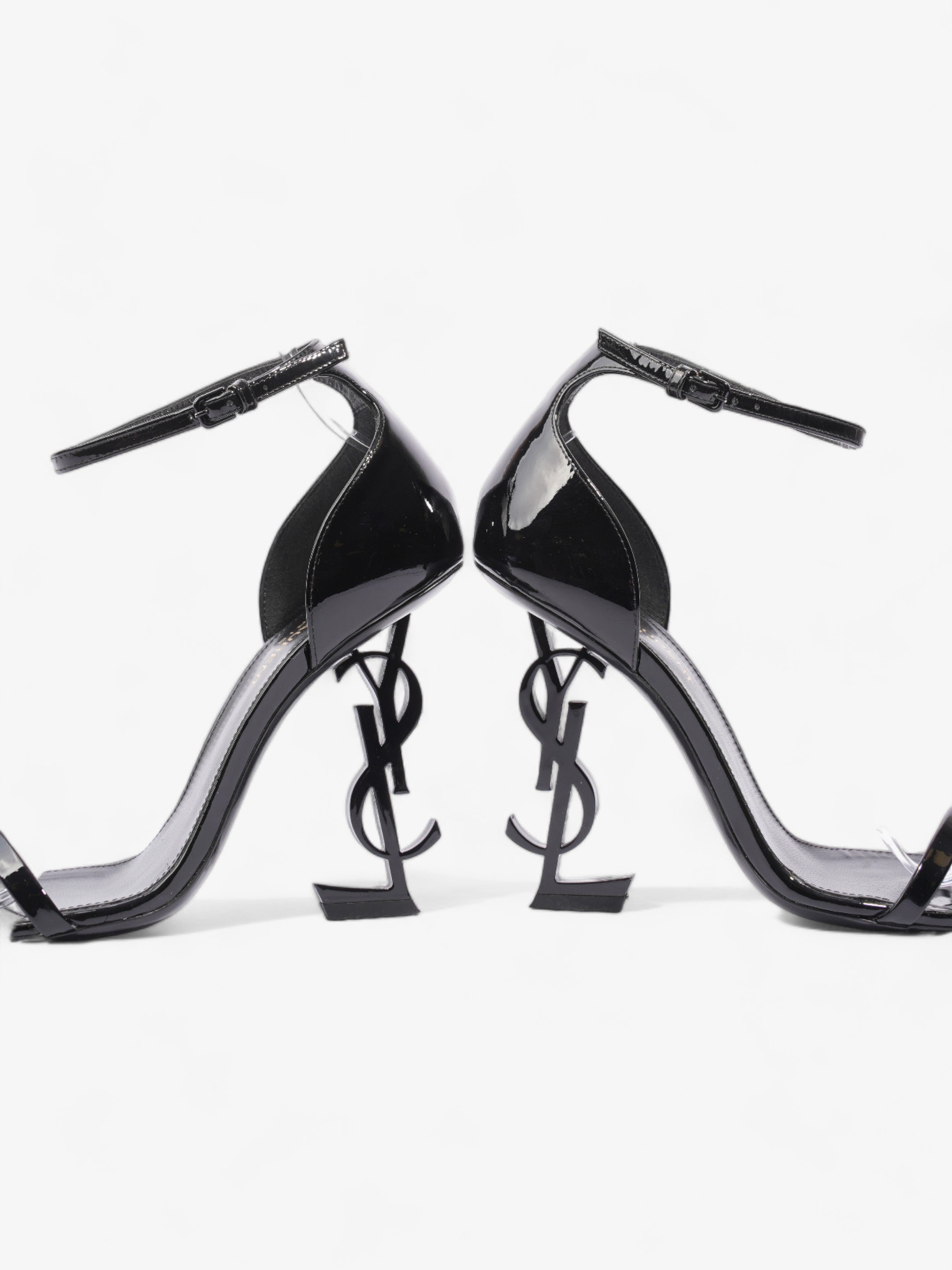 Saint Laurent Opyum 100mm Black Leather EU 37 UK 4