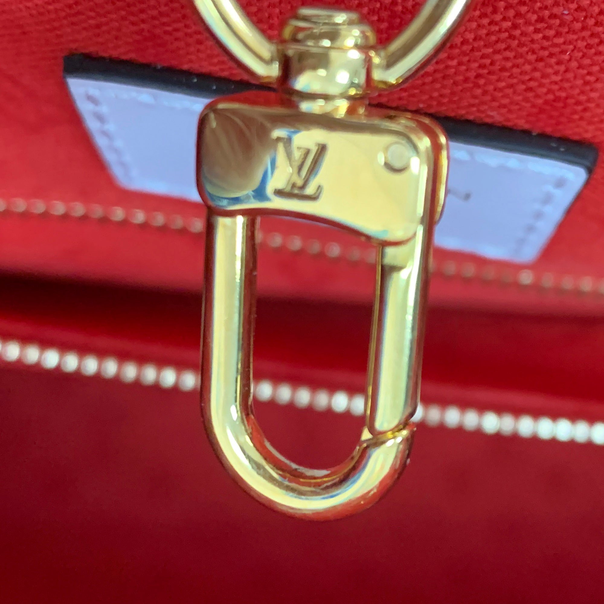 Louis Vuitton Onthego Red Crafty Giant Monogram Canvas