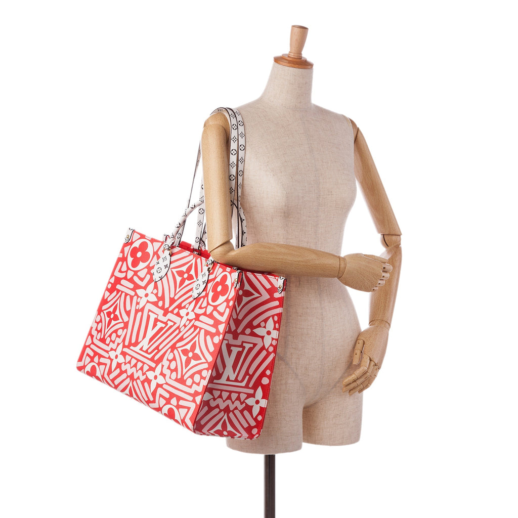 Louis Vuitton Onthego Red Crafty Giant Monogram Canvas