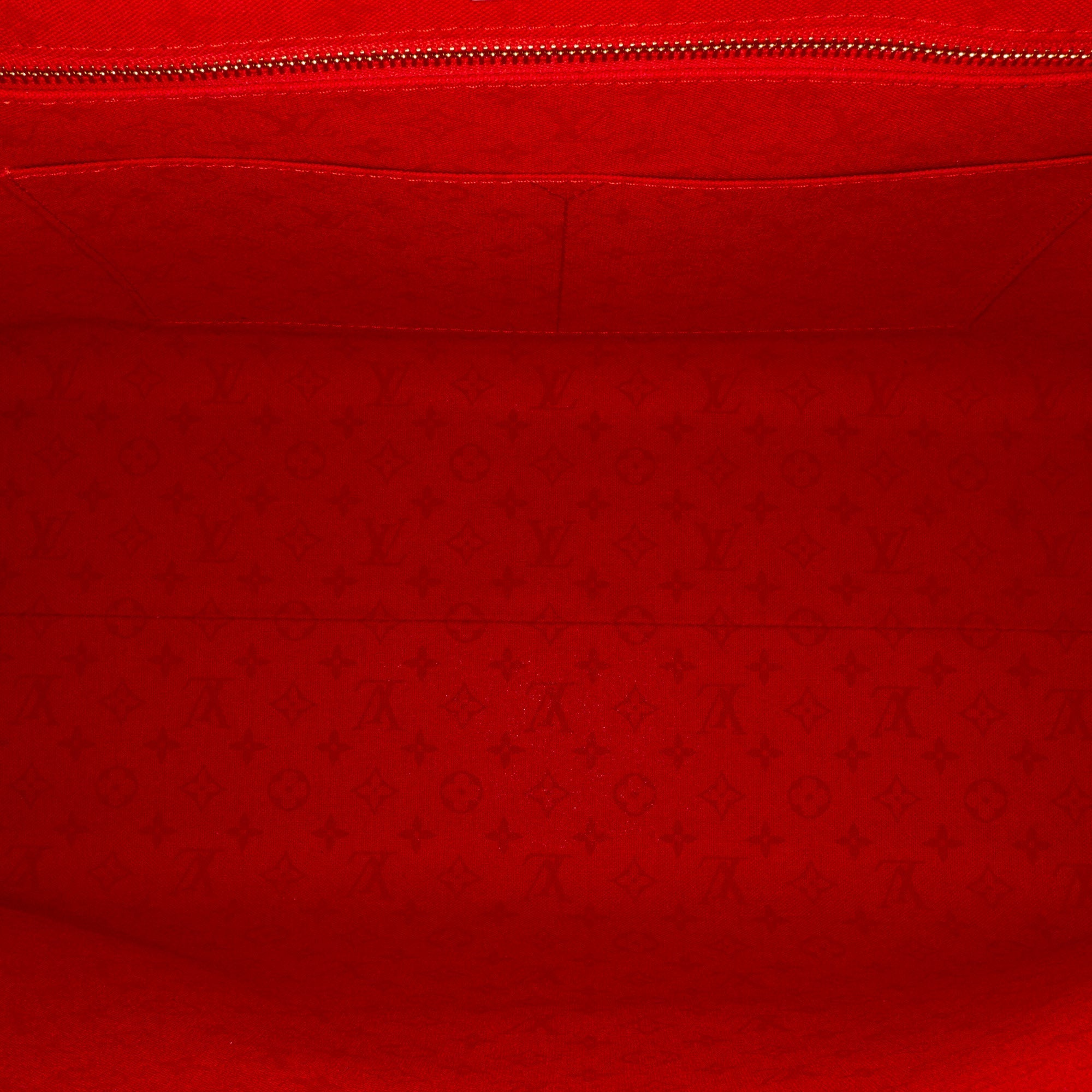 Louis Vuitton Onthego Red Crafty Giant Monogram Canvas
