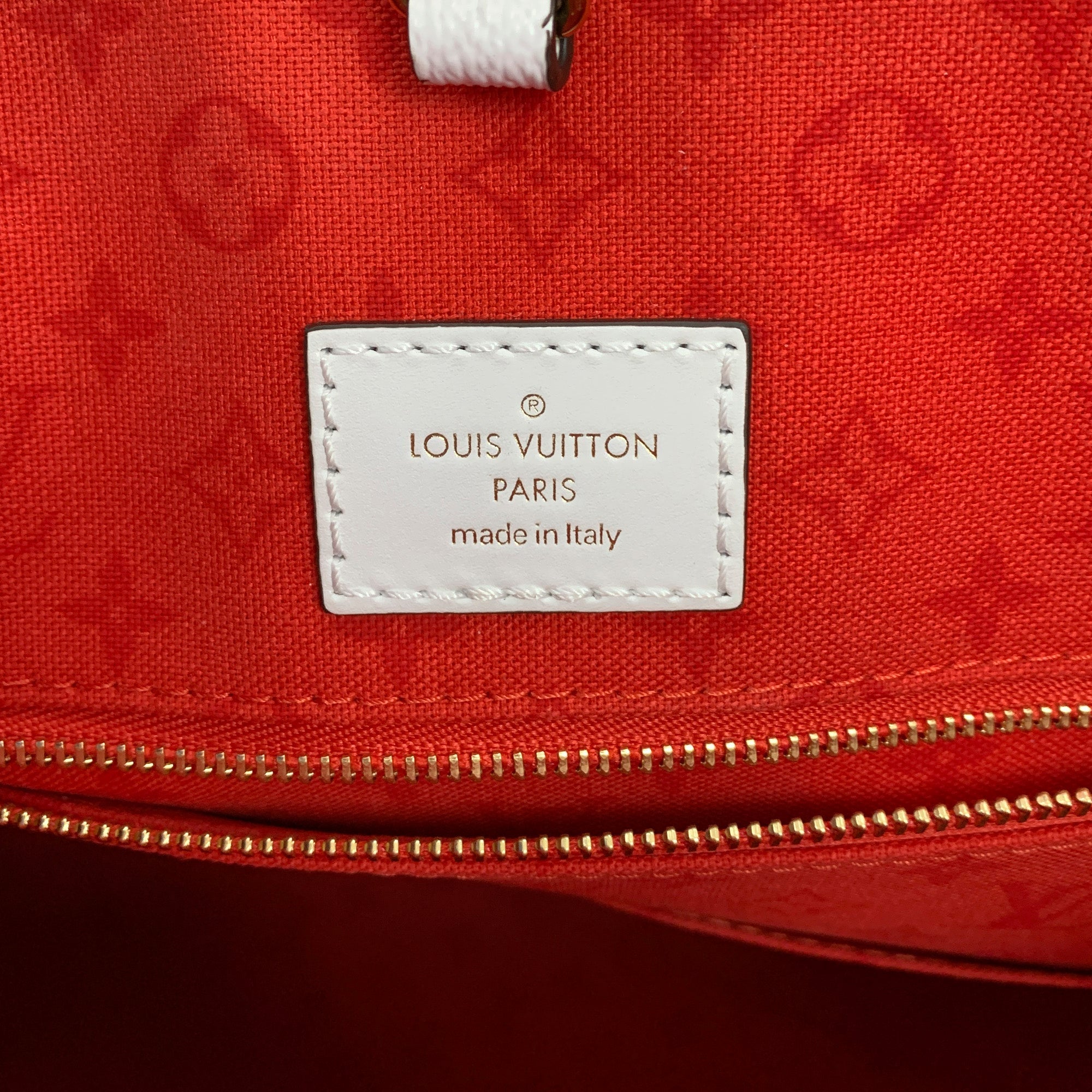 Louis Vuitton Onthego Red Crafty Giant Monogram Canvas