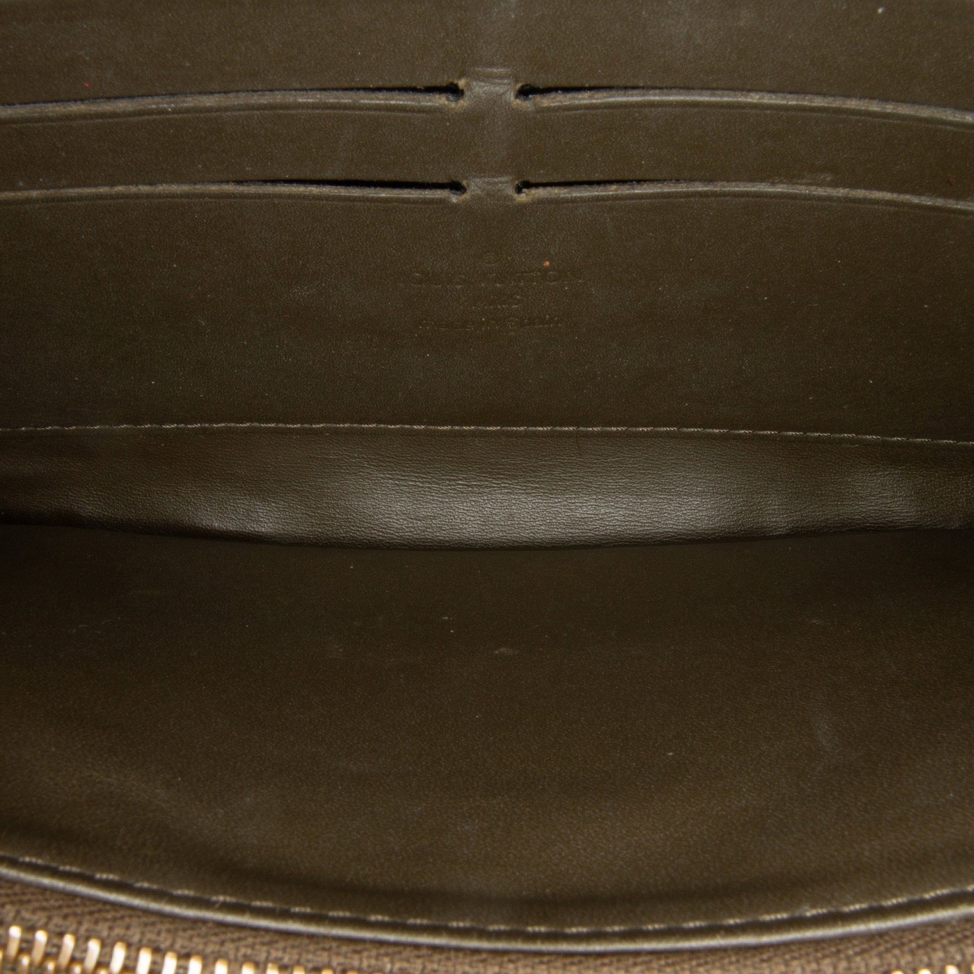 Brown Louis Vuitton Monogram Vernis Zippy Wallet