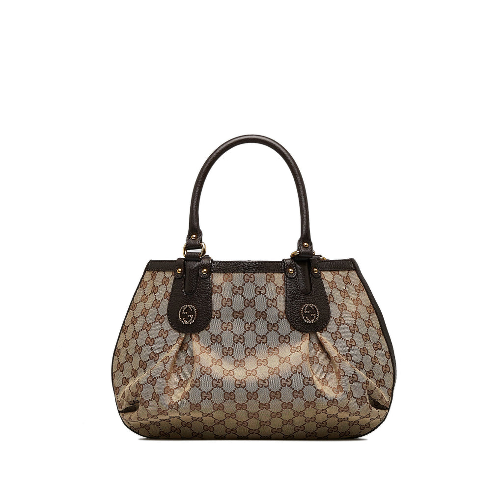 Brown Gucci GG Canvas Tote Bag