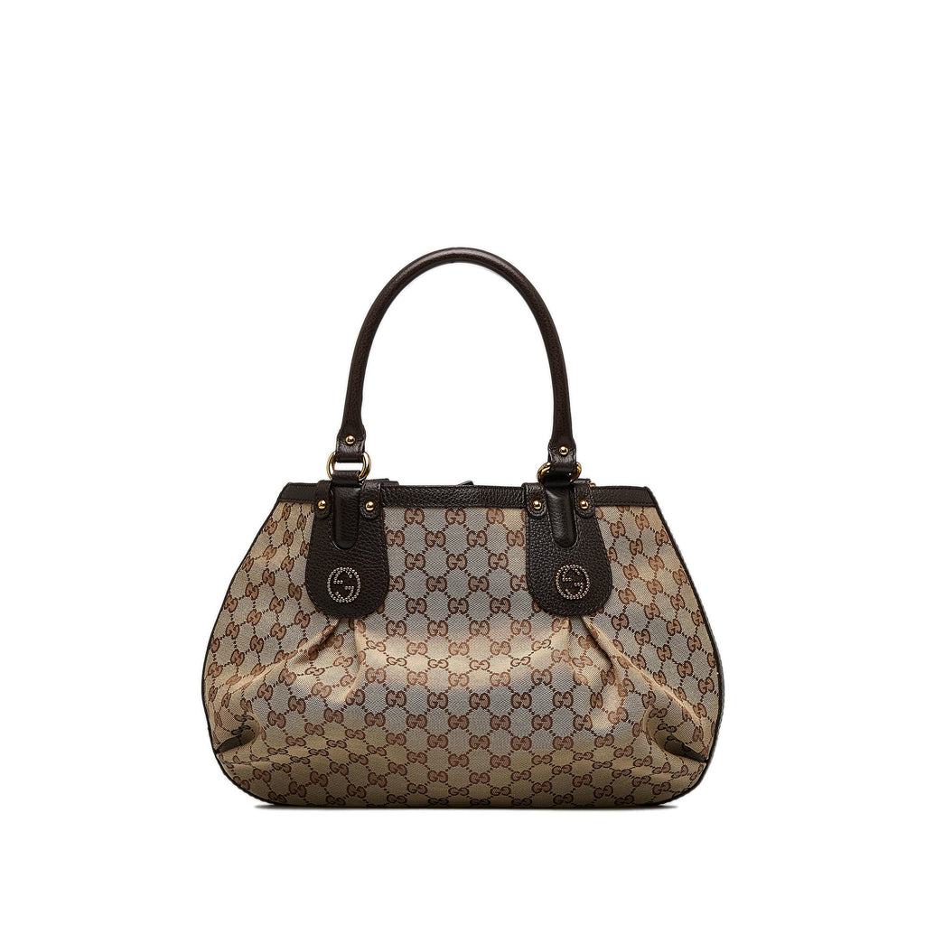 Brown Gucci GG Canvas Tote Bag