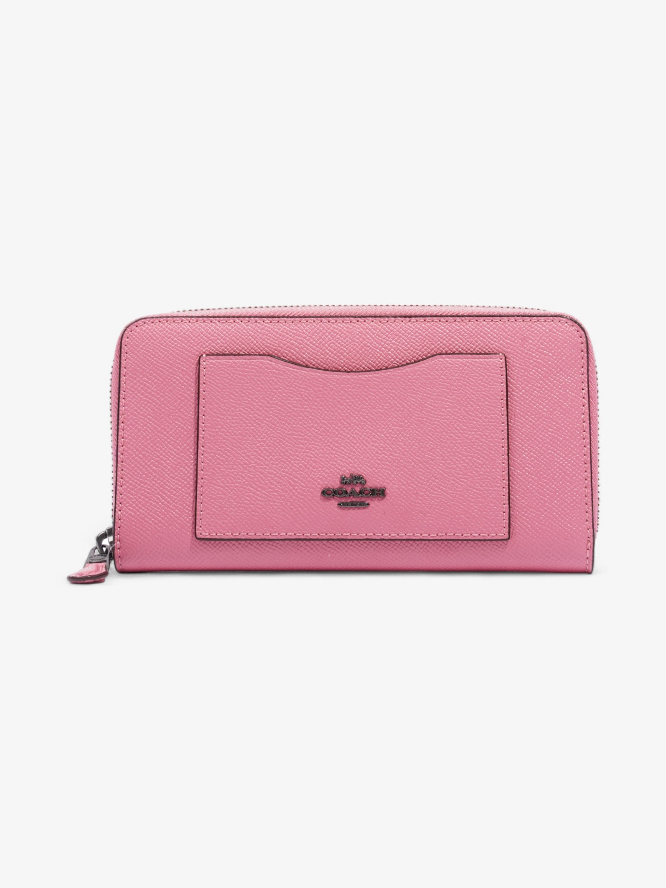 Coach Zip Wallet Pink / Pink Leather