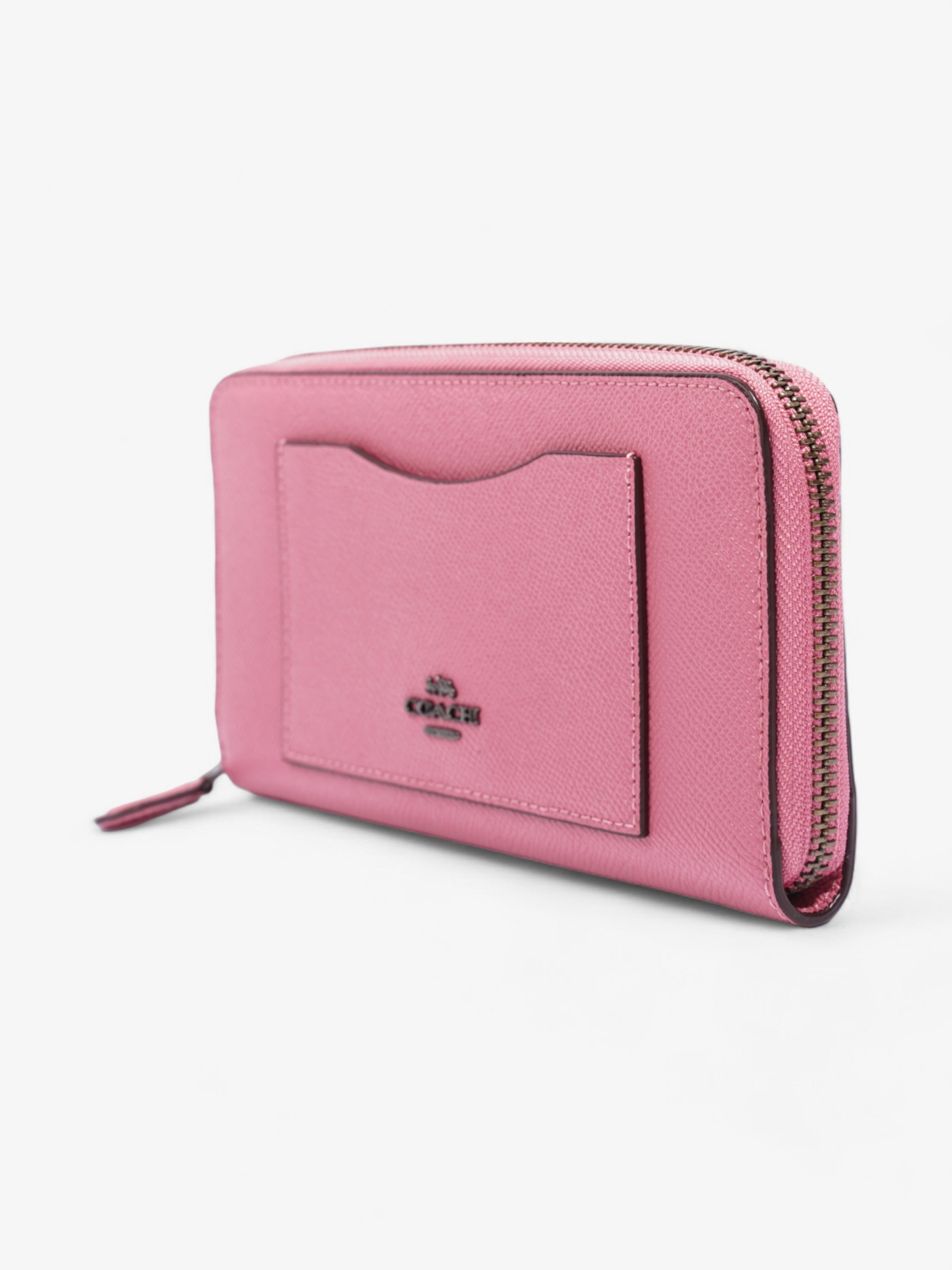 Coach Zip Wallet Pink / Pink Leather