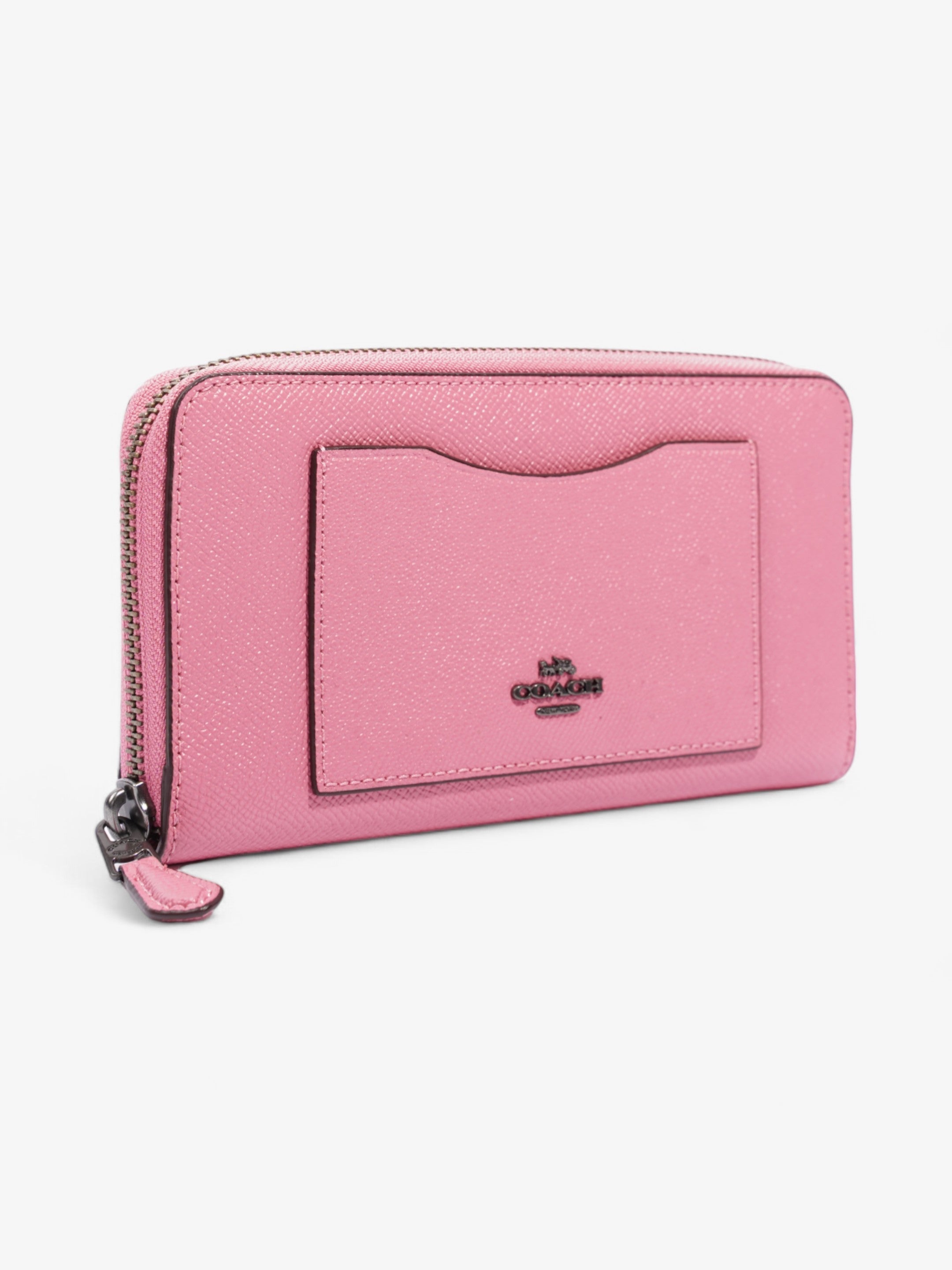 Coach Zip Wallet Pink / Pink Leather