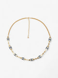 Chanel CC 8 Motif Necklace Gold / Blue Base Metal