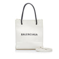 White Balenciaga XXS Shopping Tote Bag