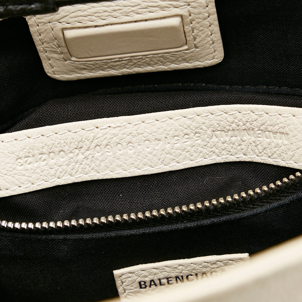White Balenciaga XXS Shopping Tote Bag