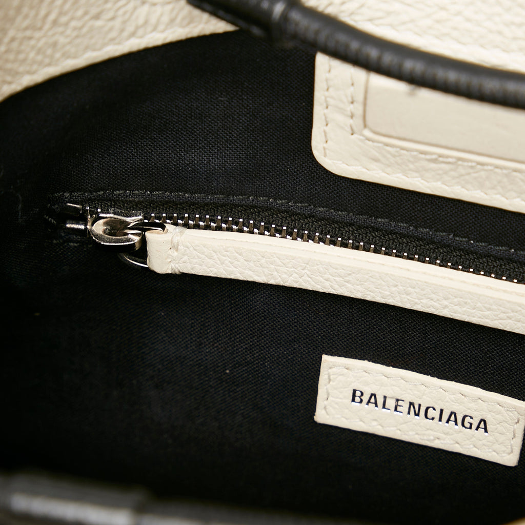 White Balenciaga XXS Shopping Tote Bag