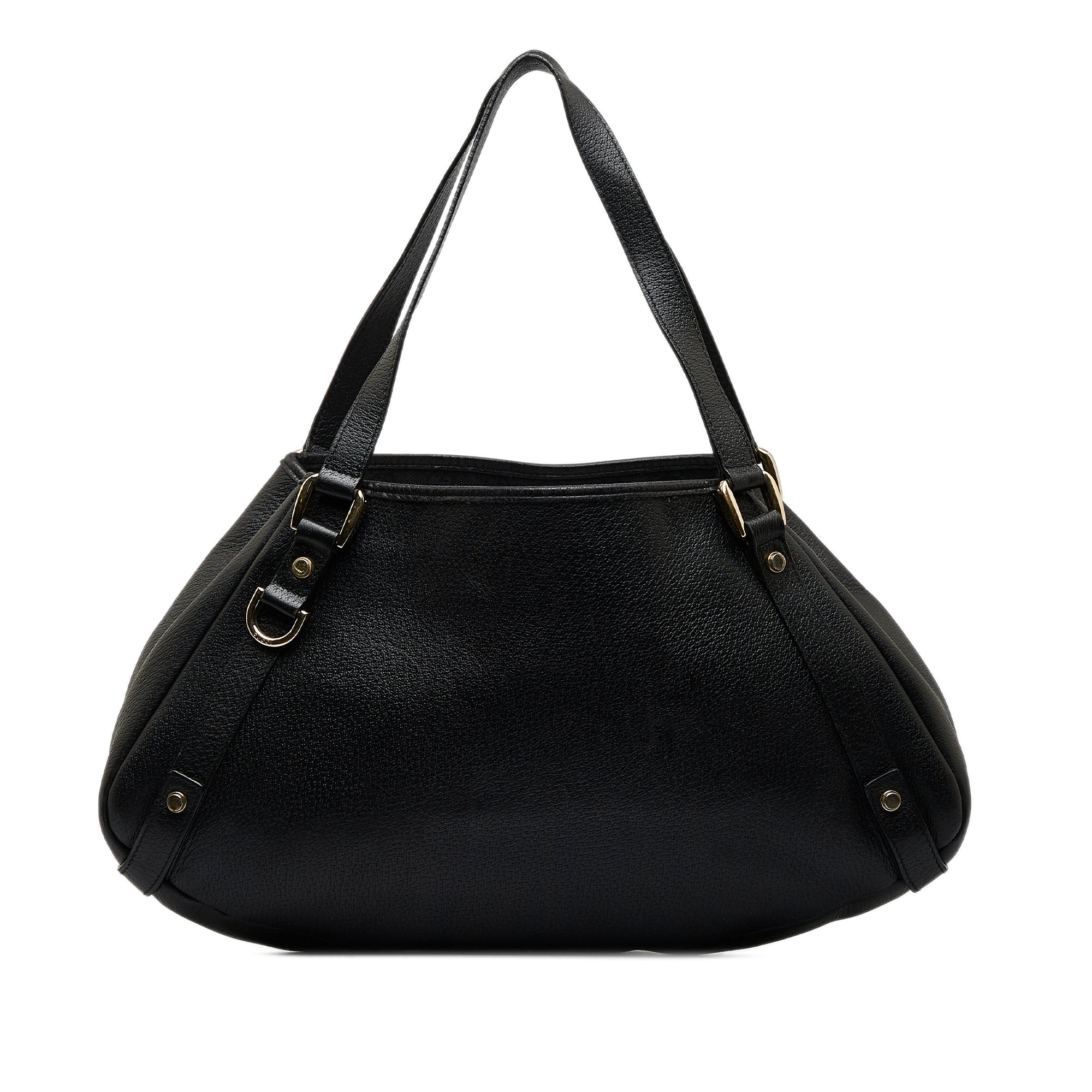Black Gucci Leather Abbey Tote