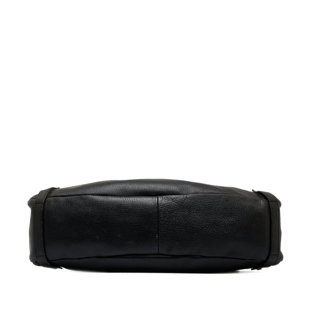 Black Gucci Leather Abbey Tote