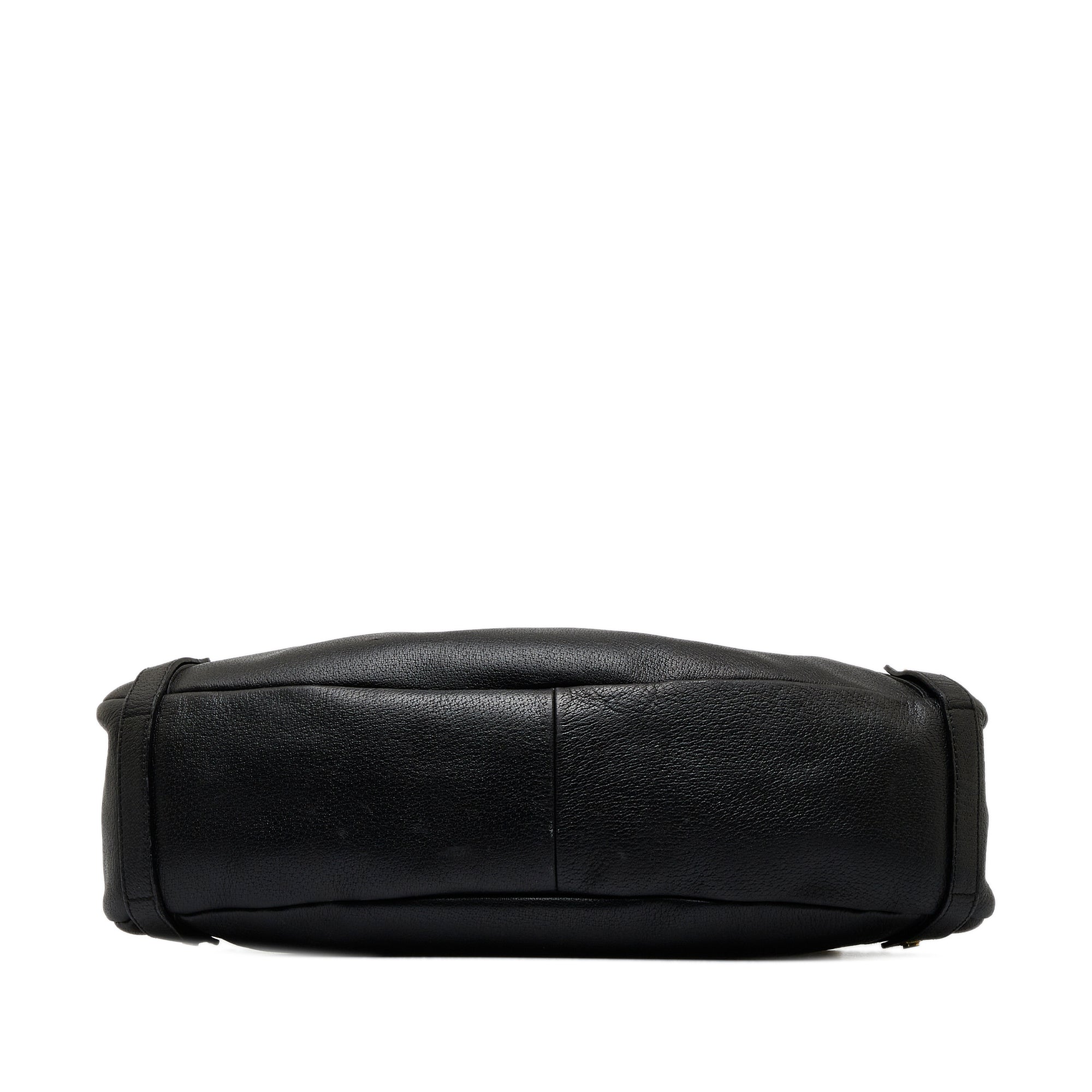 Black Gucci Leather Abbey Tote
