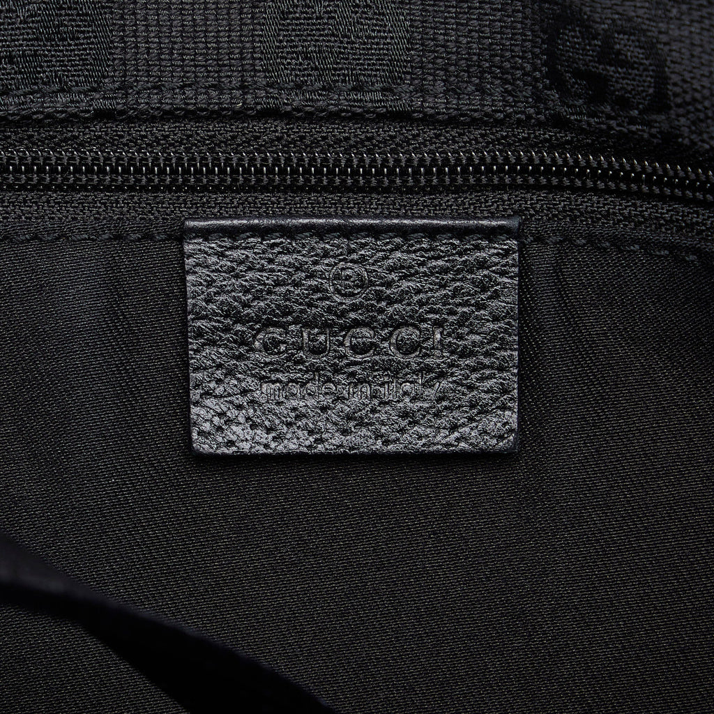 Black Gucci Leather Abbey Tote