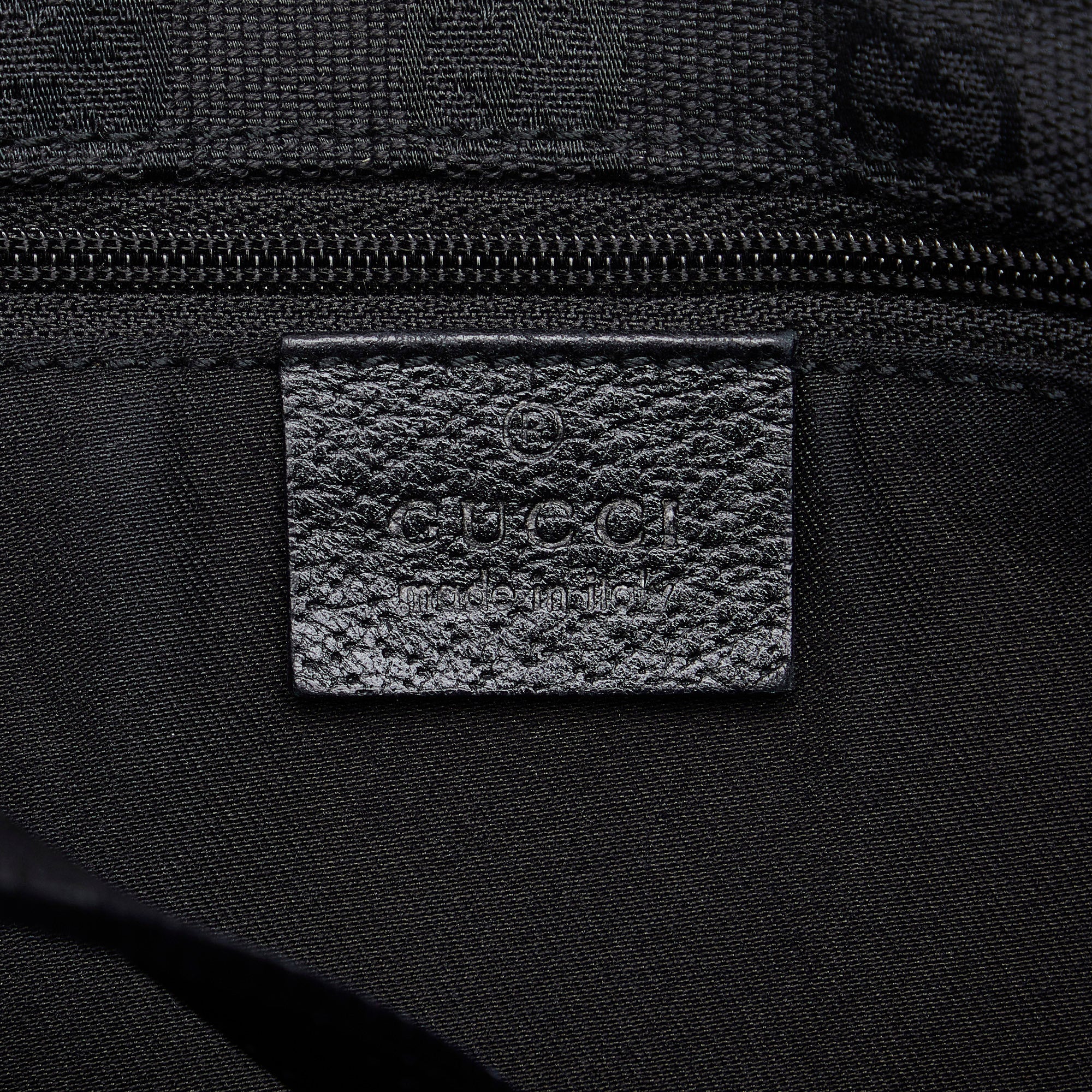 Black Gucci Leather Abbey Tote