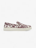 Prada Round Toe Vans Slip On White / Maroon Leather EU 37 UK 4