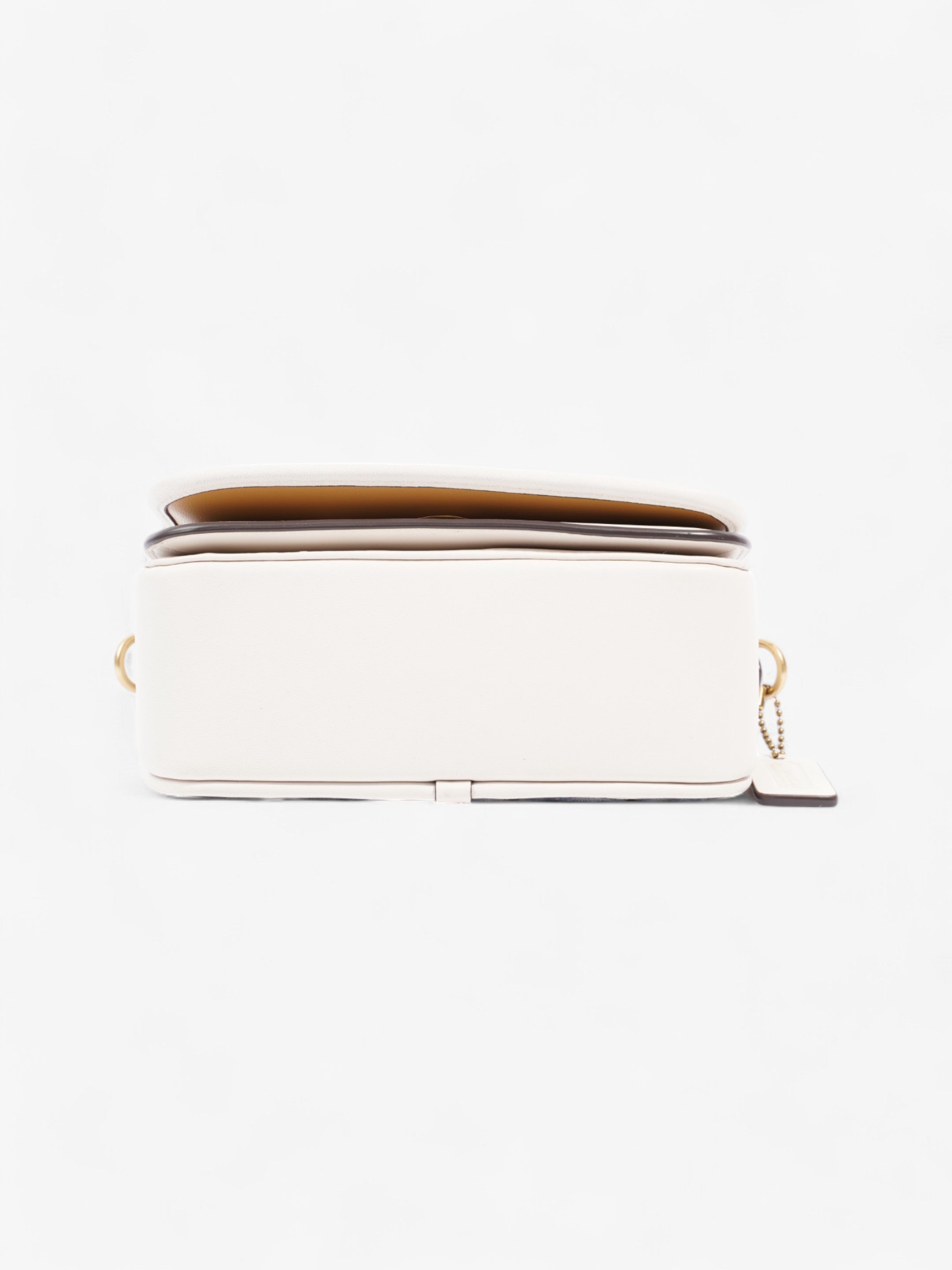 Coach Dinkey Light Wash Denim / Chalk Leather 18