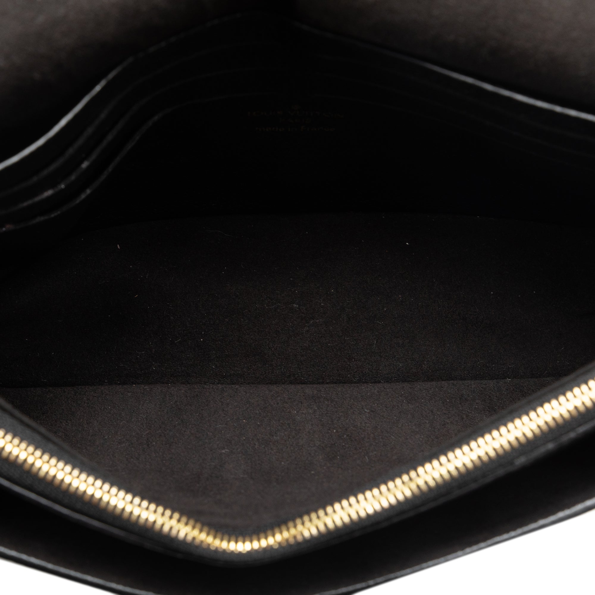 Black Louis Vuitton Monogram Empreinte Vavin Wallet on Chain Crossbody Bag