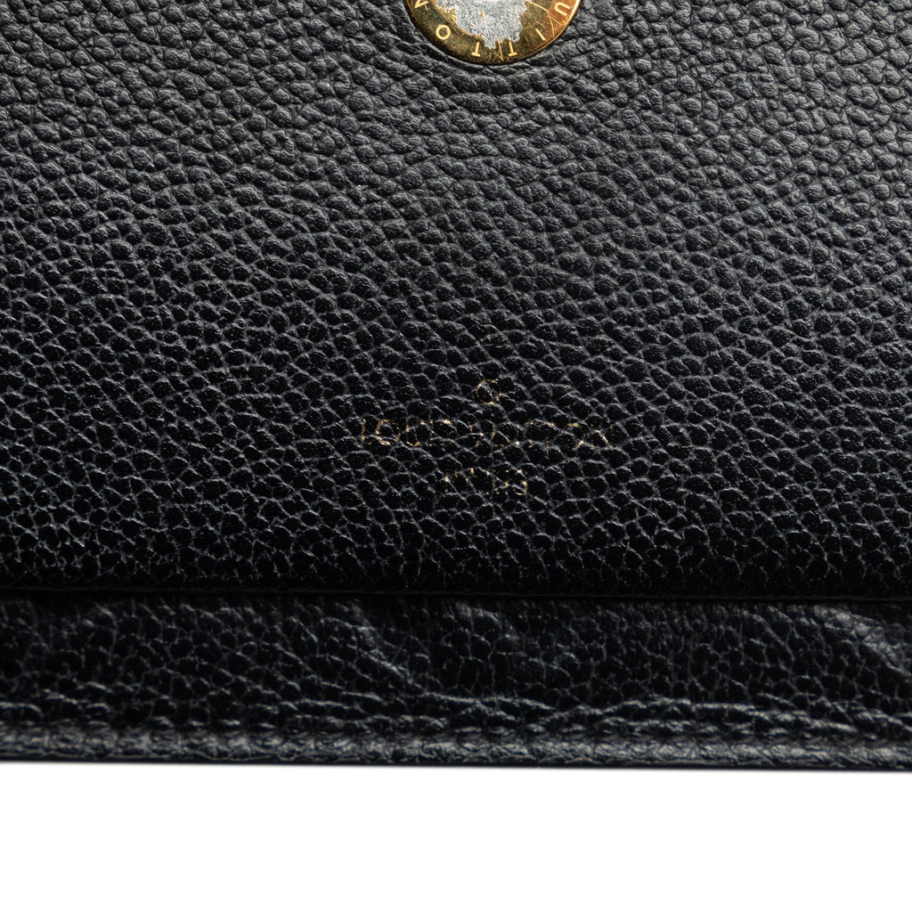Black Louis Vuitton Monogram Empreinte Vavin Wallet on Chain Crossbody Bag